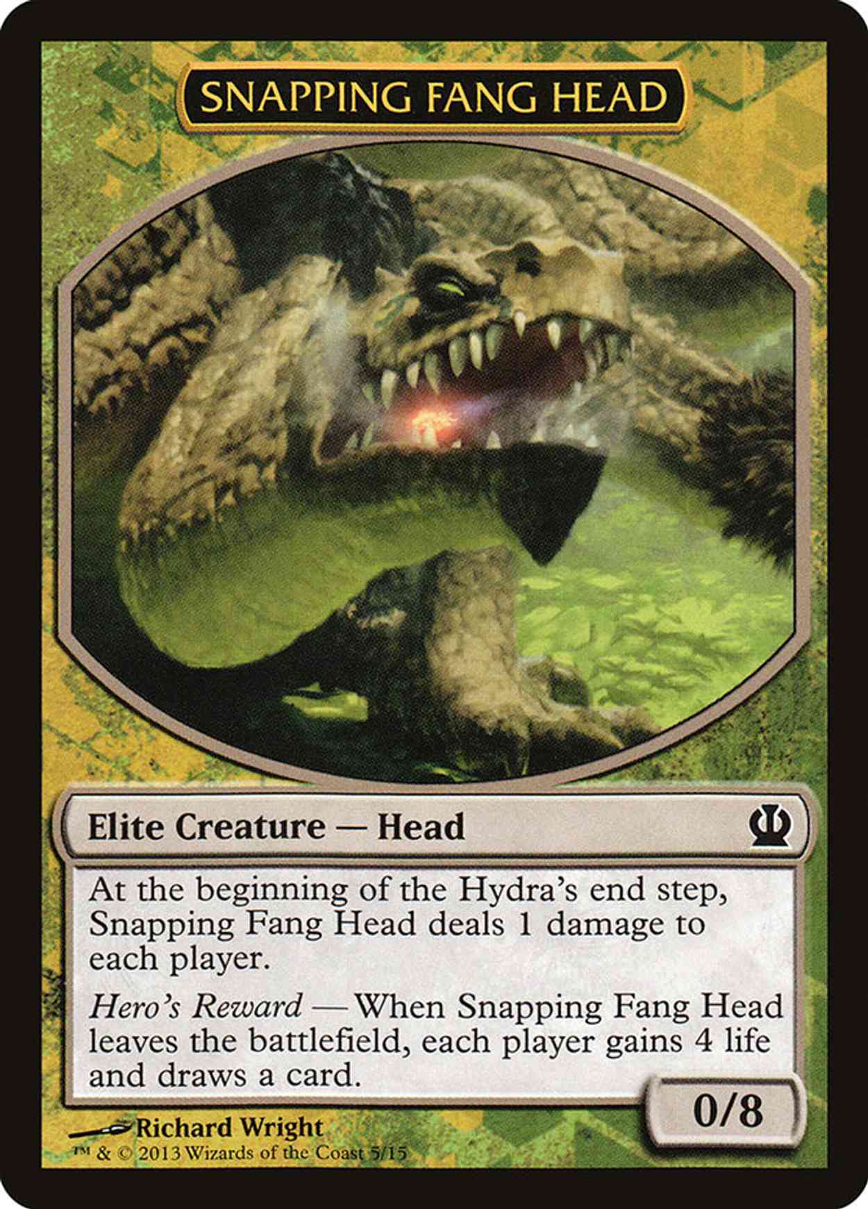 Snapping Fang Head magic card front