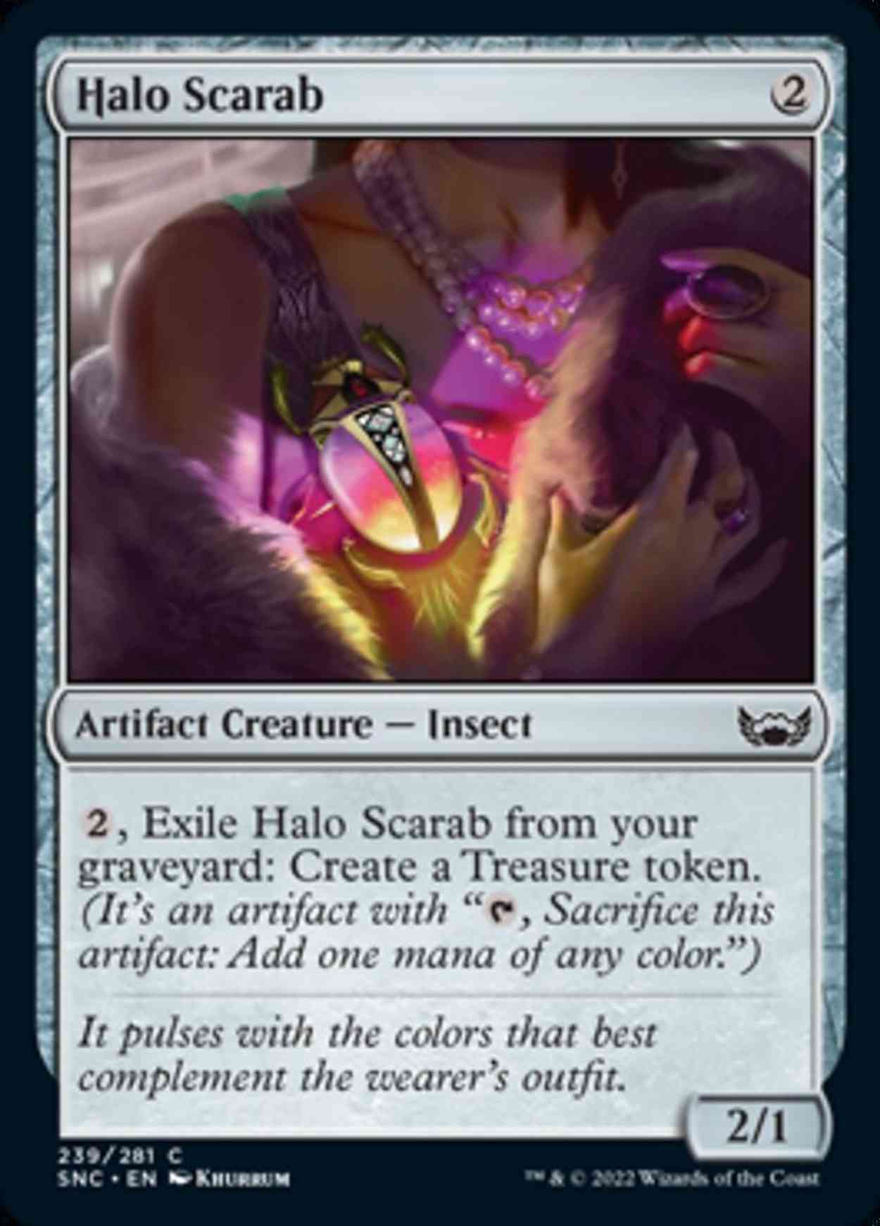 Halo Scarab magic card front