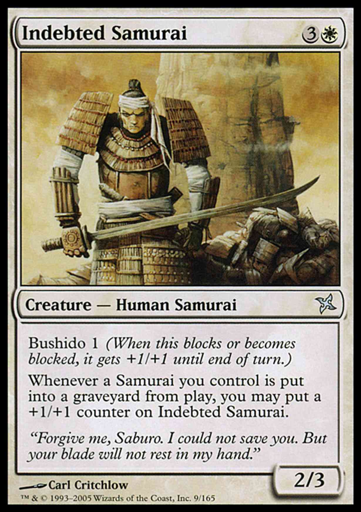 Indebted Samurai magic card front