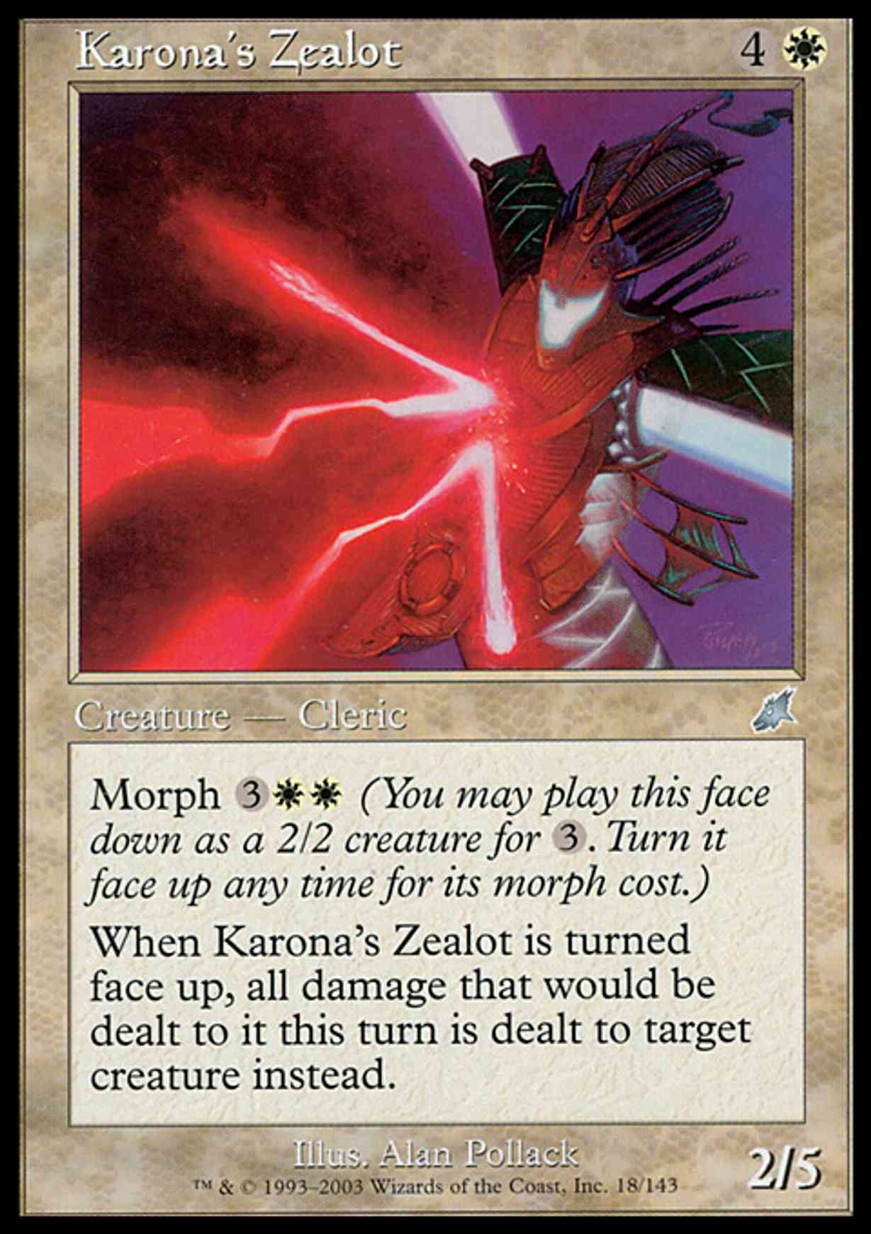 Karona's Zealot magic card front