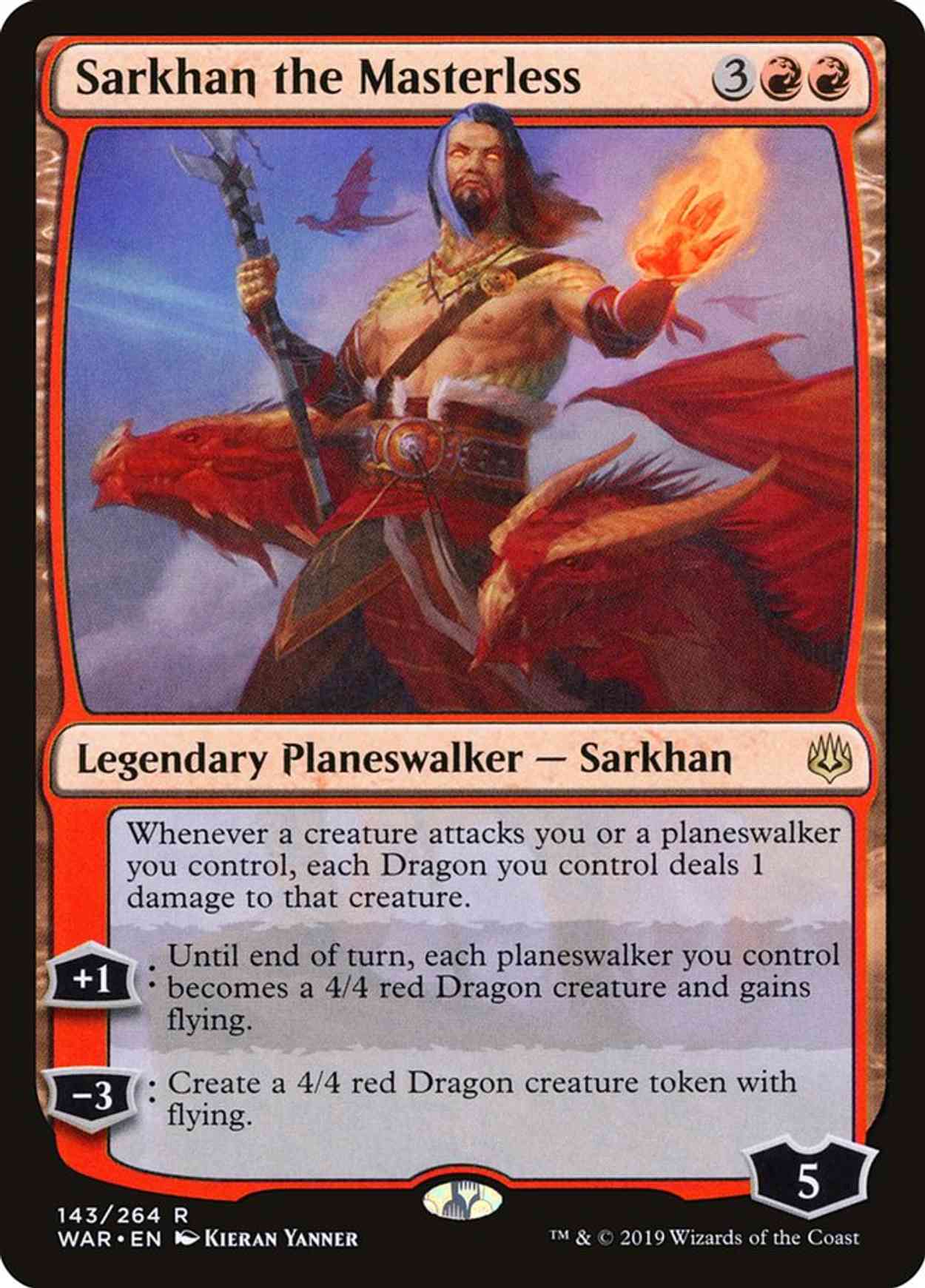 Sarkhan the Masterless magic card front