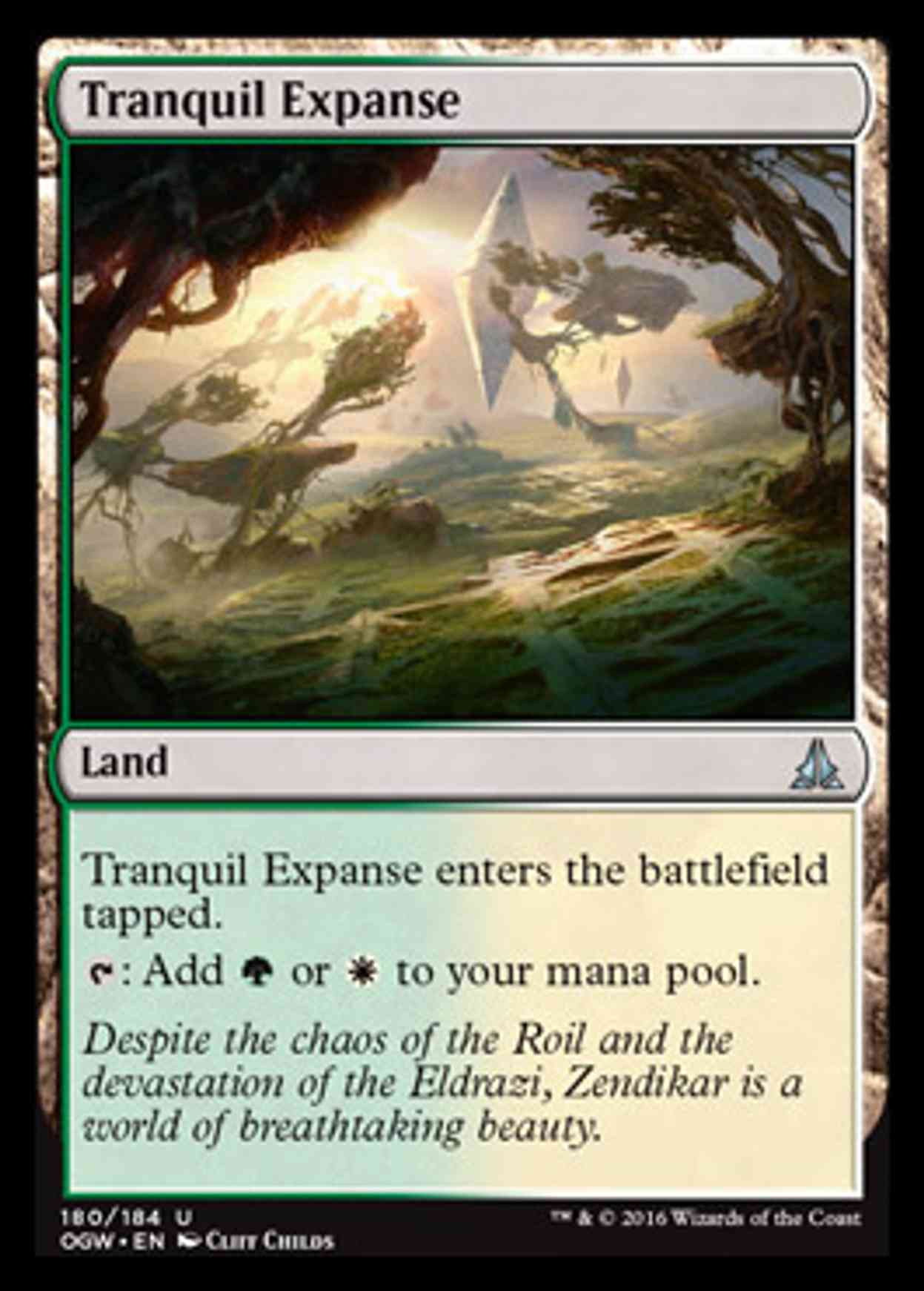 Tranquil Expanse magic card front