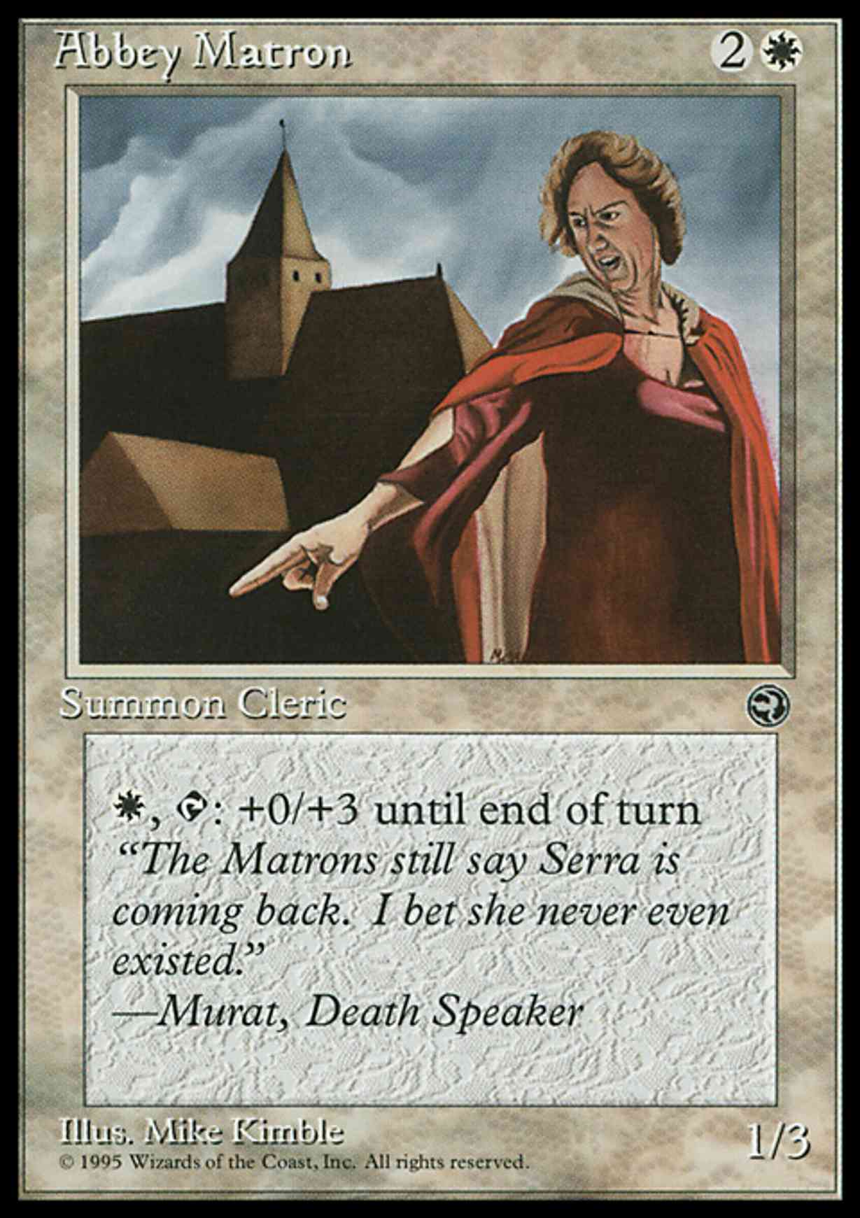 Abbey Matron [Version 2] magic card front