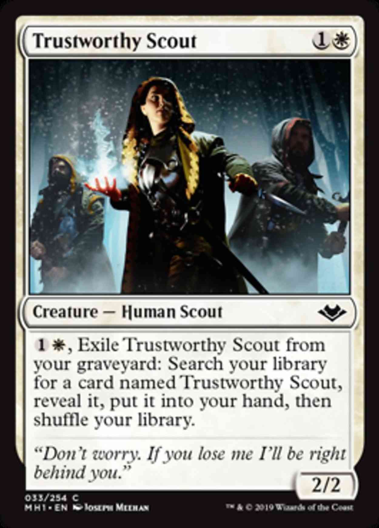 Trustworthy Scout magic card front