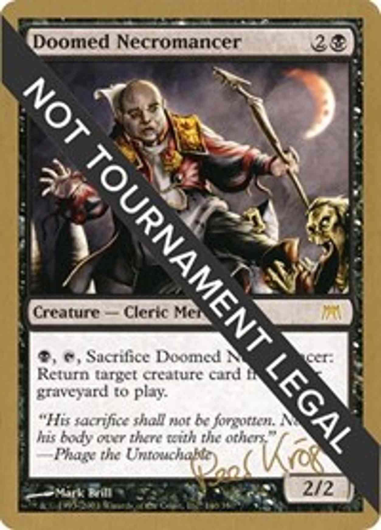 Doomed Necromancer - 2003 Peer Kroger (ONS) magic card front