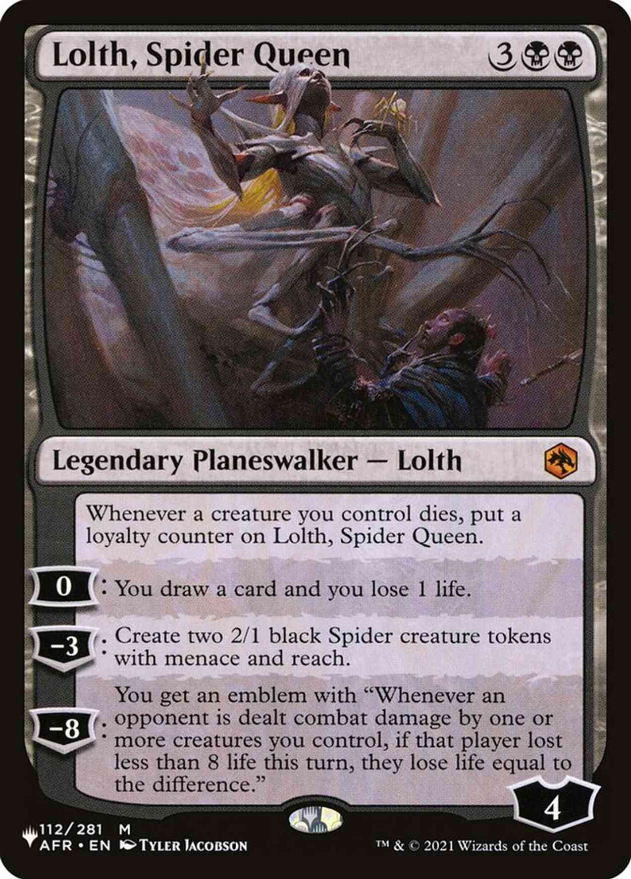 Lolth, Spider Queen magic card front