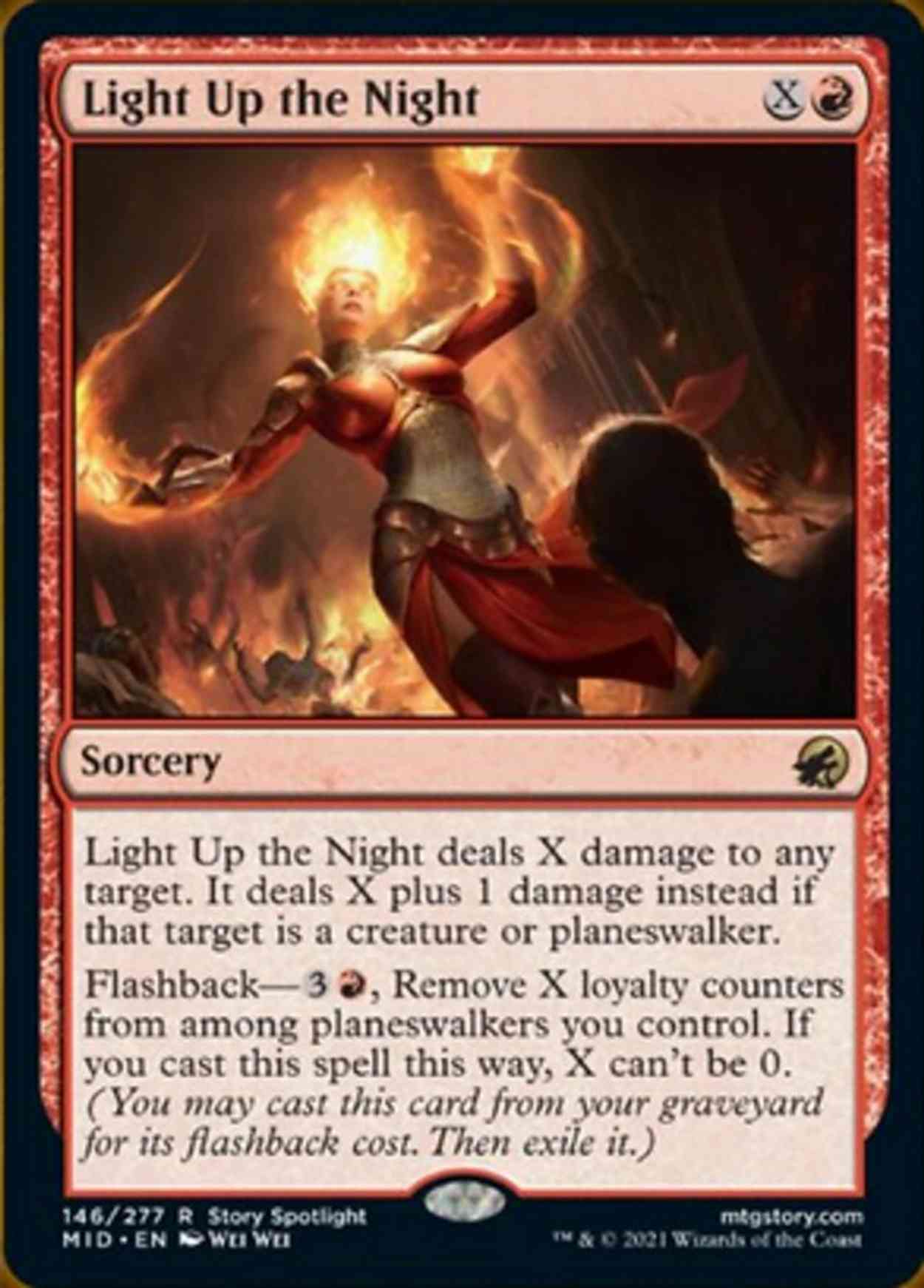 Light Up the Night magic card front
