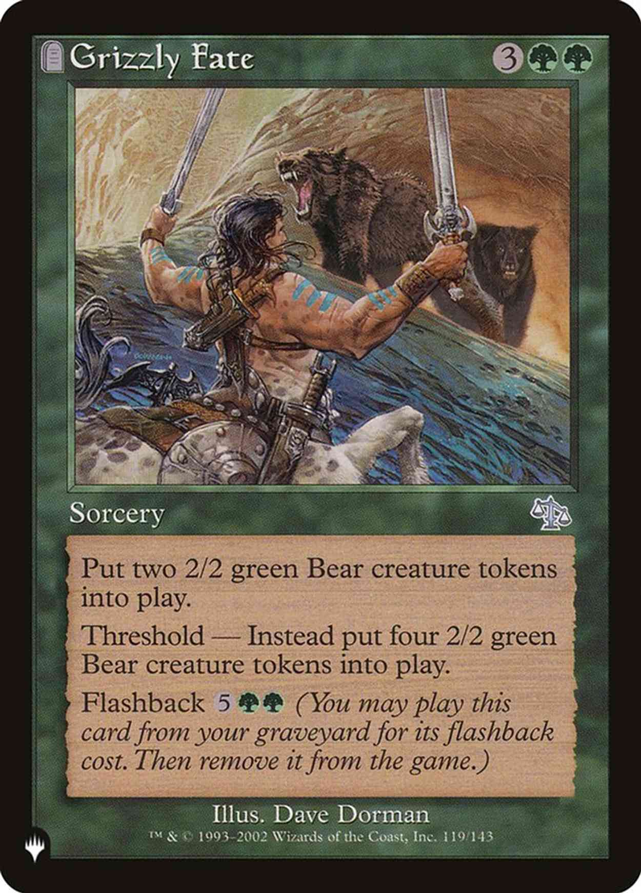 Grizzly Fate magic card front