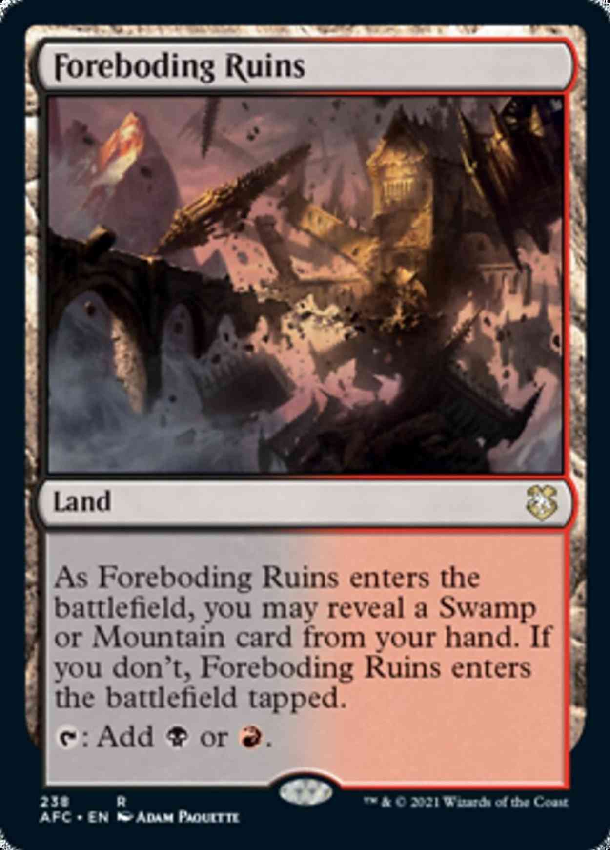 Foreboding Ruins Price from mtg Forgotten Realms Commander
