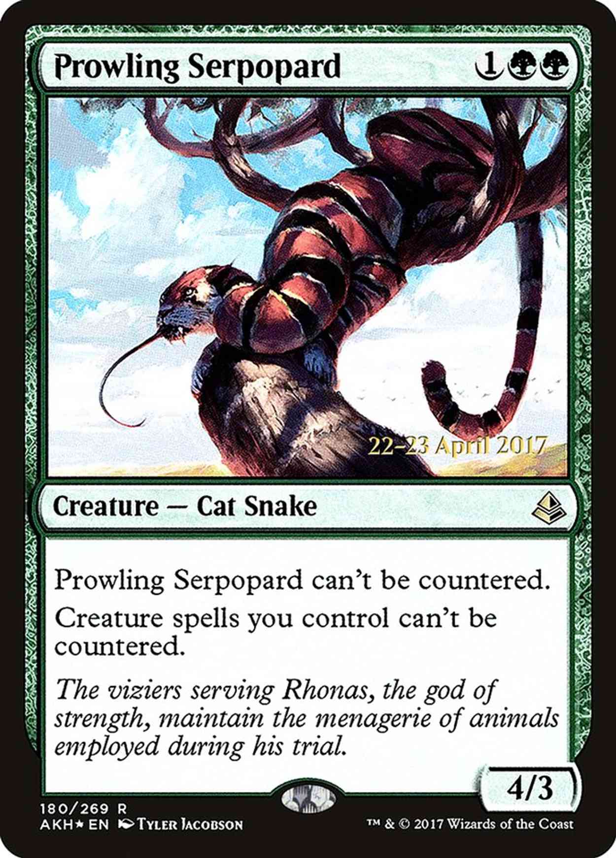 Prowling Serpopard magic card front