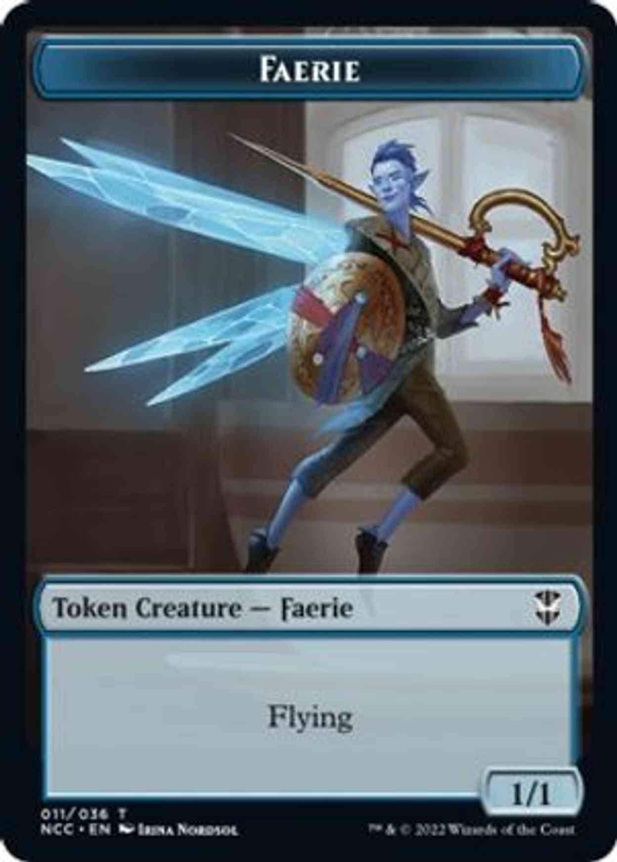 Faerie // Rogue Double-sided Token magic card front