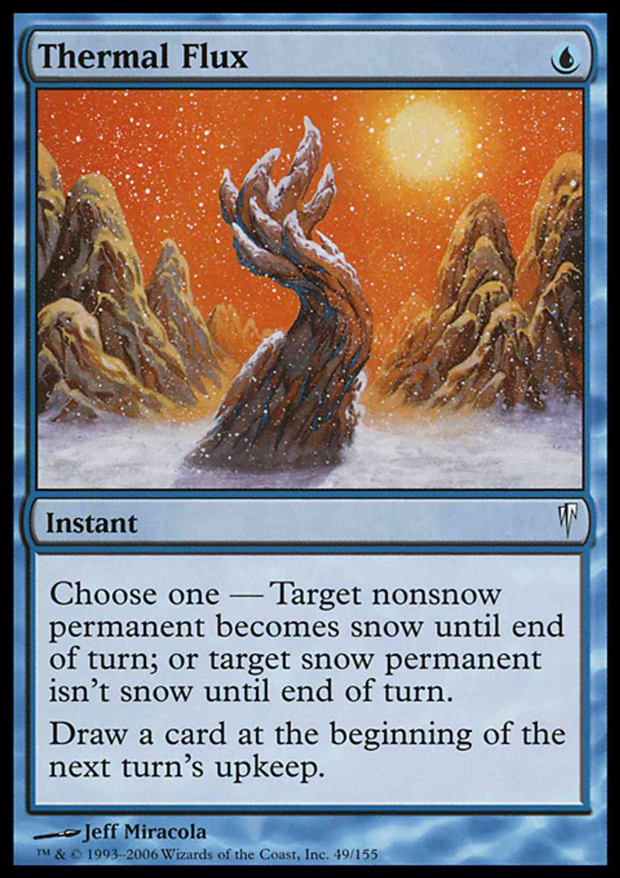 Thermal Flux magic card front