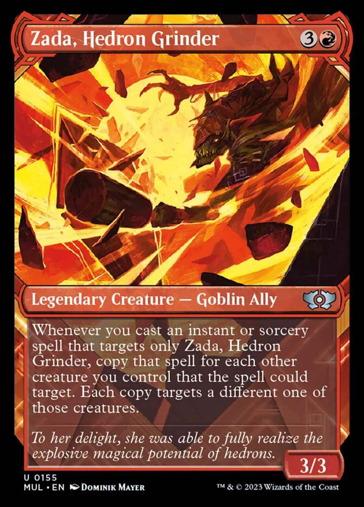 Zada, Hedron Grinder (Halo Foil) magic card front