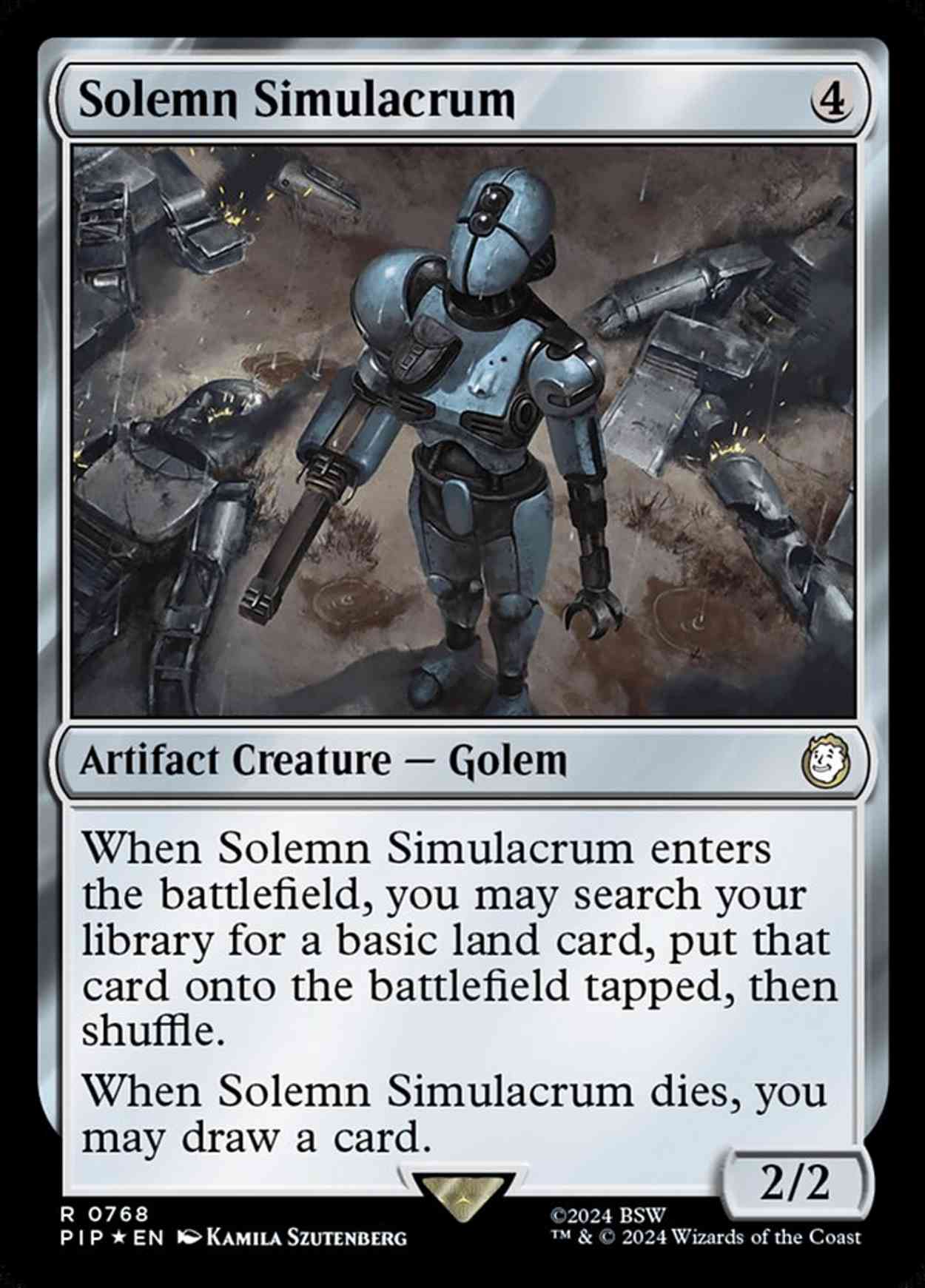 Solemn Simulacrum (Surge Foil) magic card front