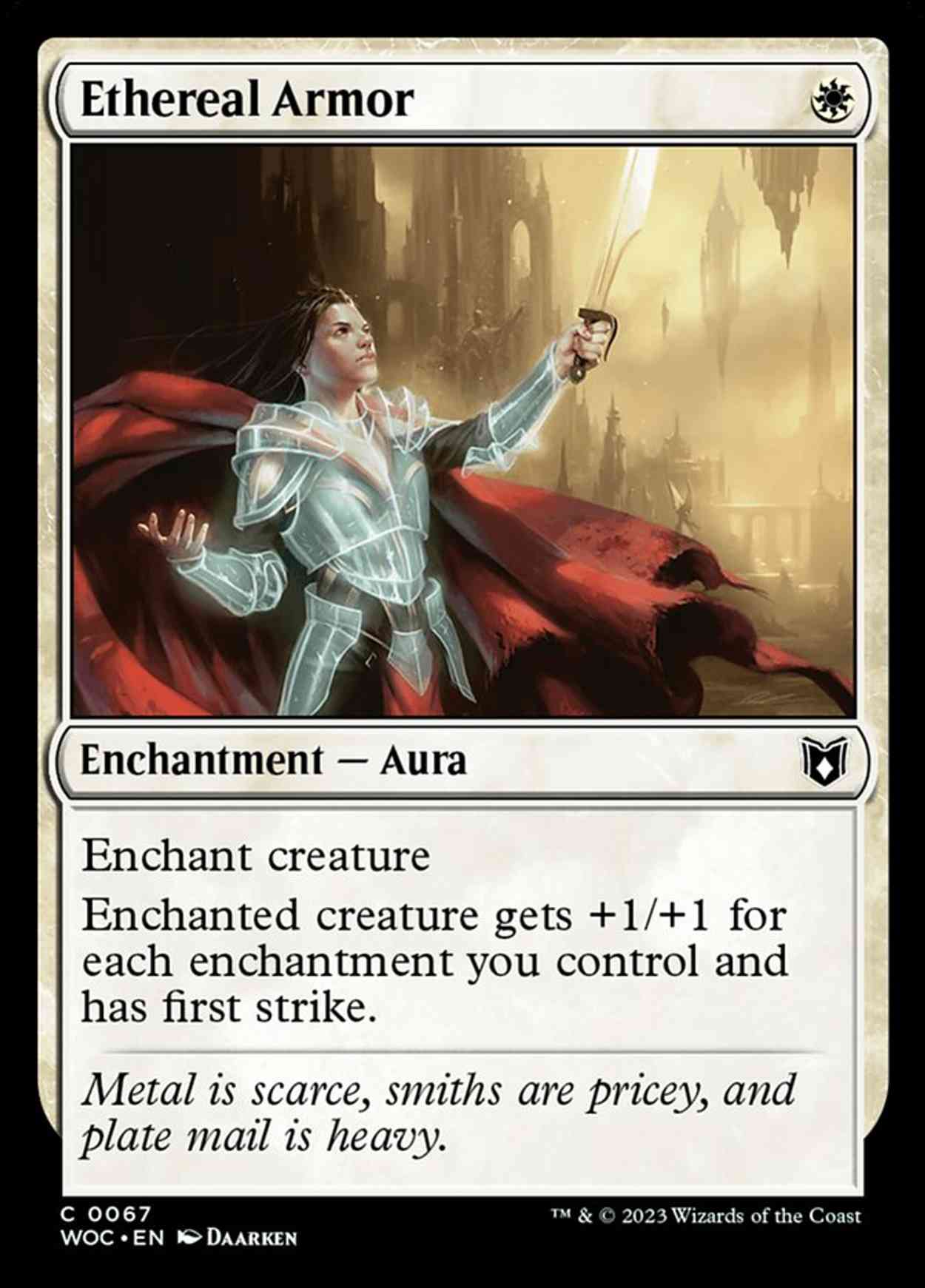 Ethereal Armor magic card front