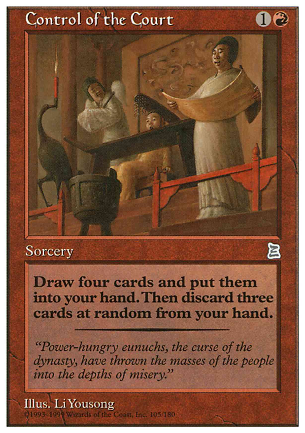 Control of the Court magic card front