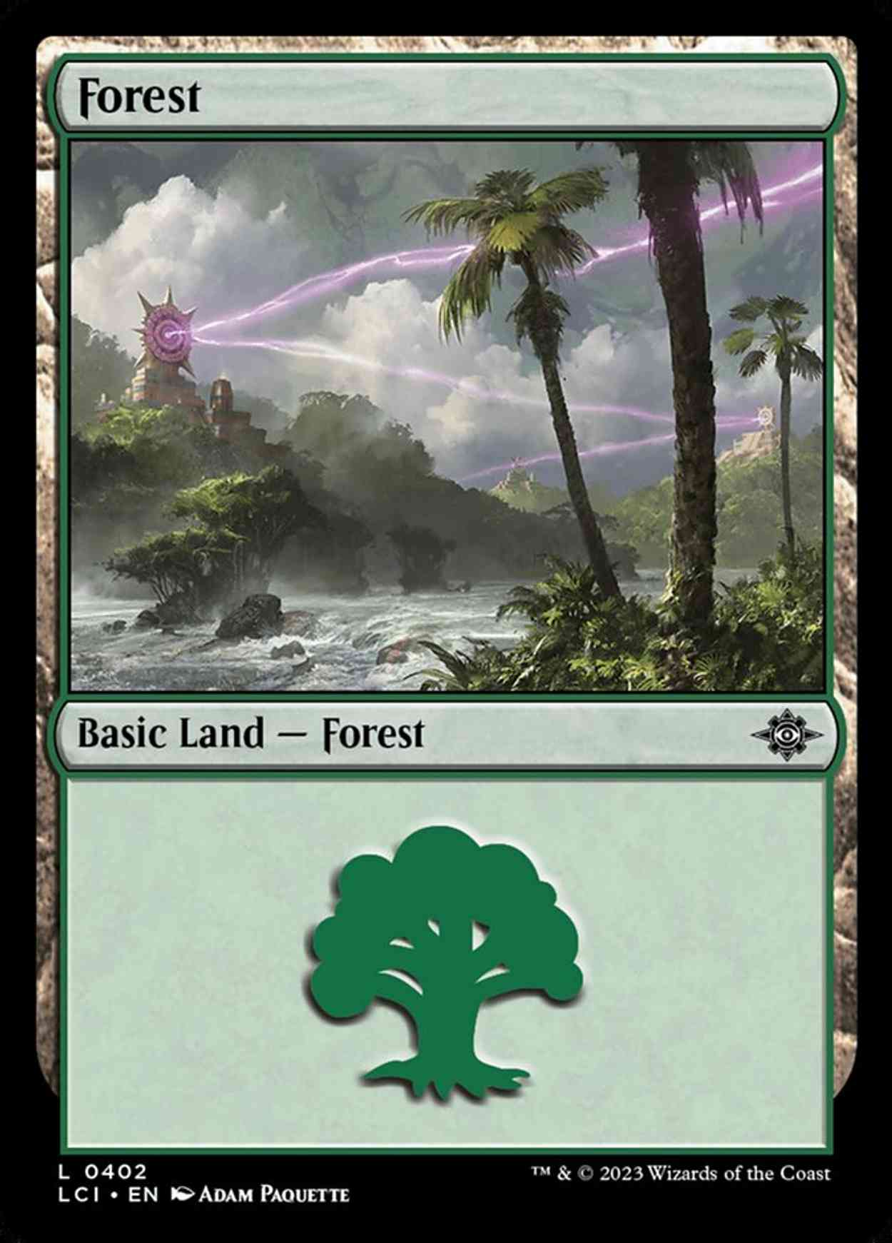 Forest (0402) magic card front