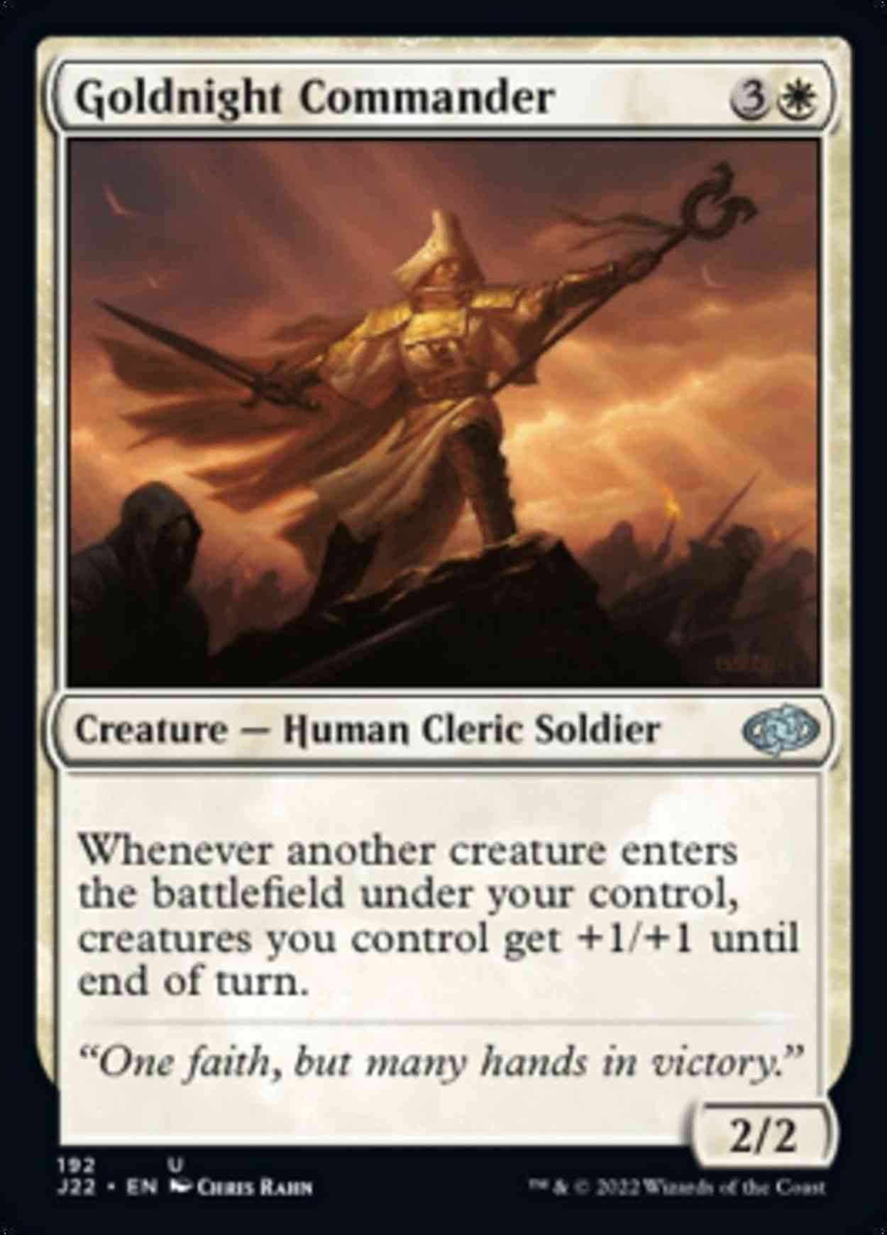 Goldnight Commander magic card front