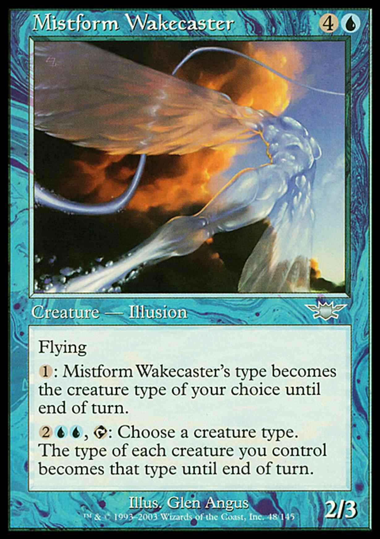 Mistform Wakecaster magic card front