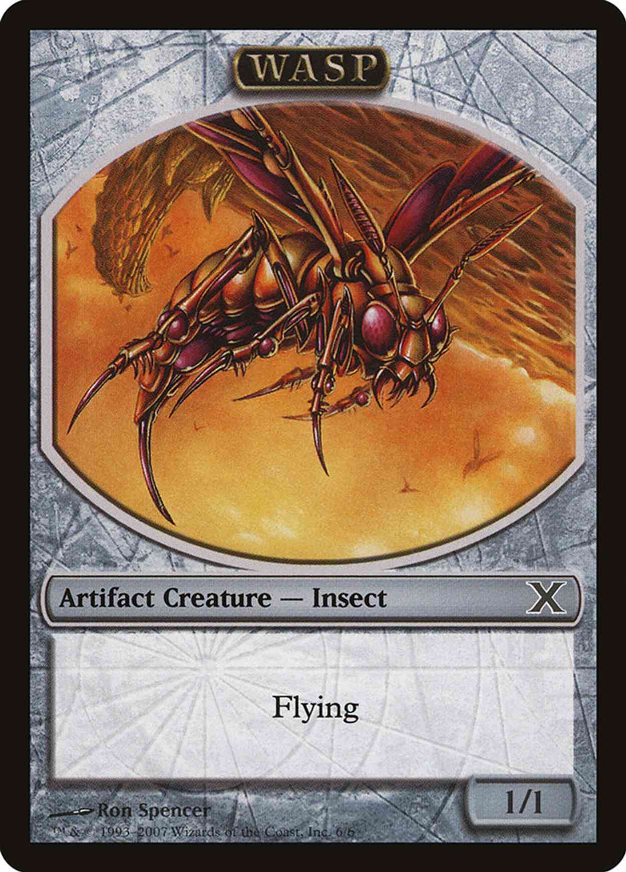 Wasp Token magic card front
