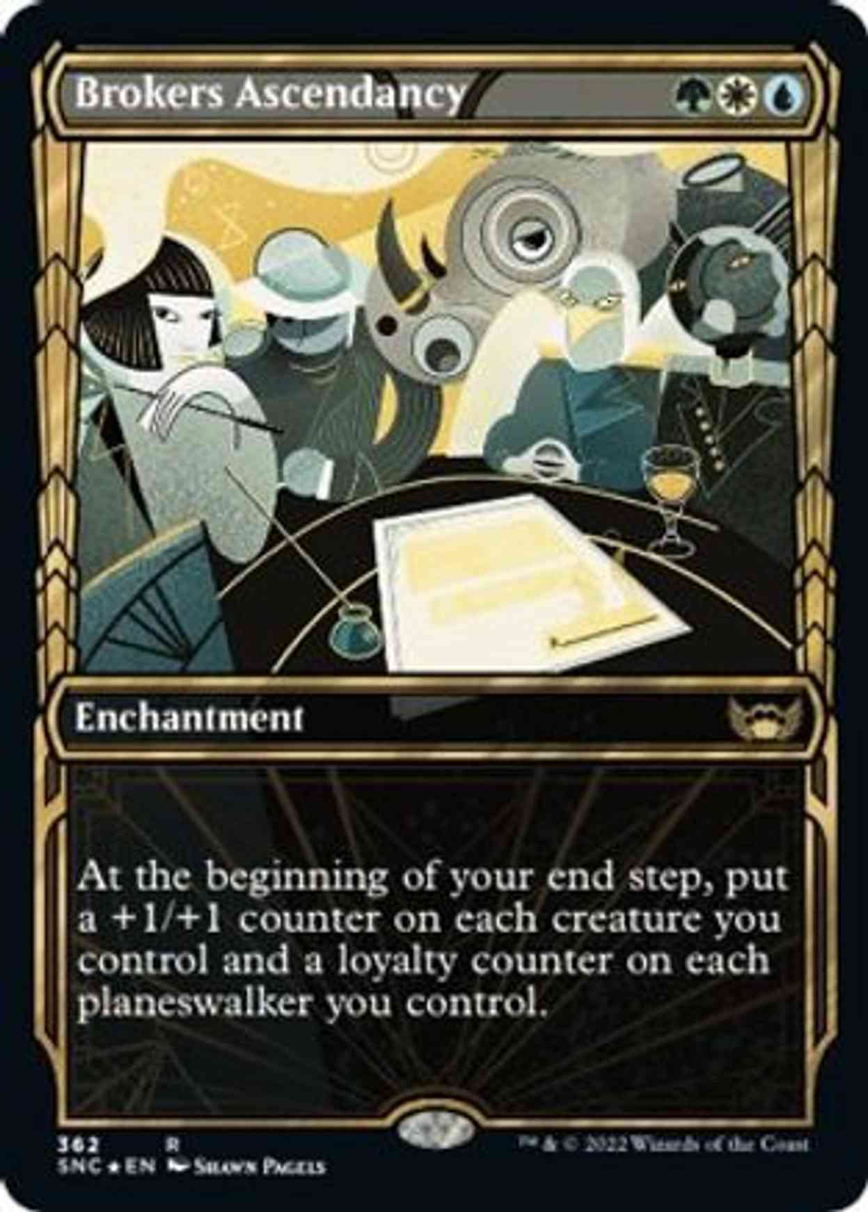 Brokers Ascendancy (Gilded Foil) magic card front