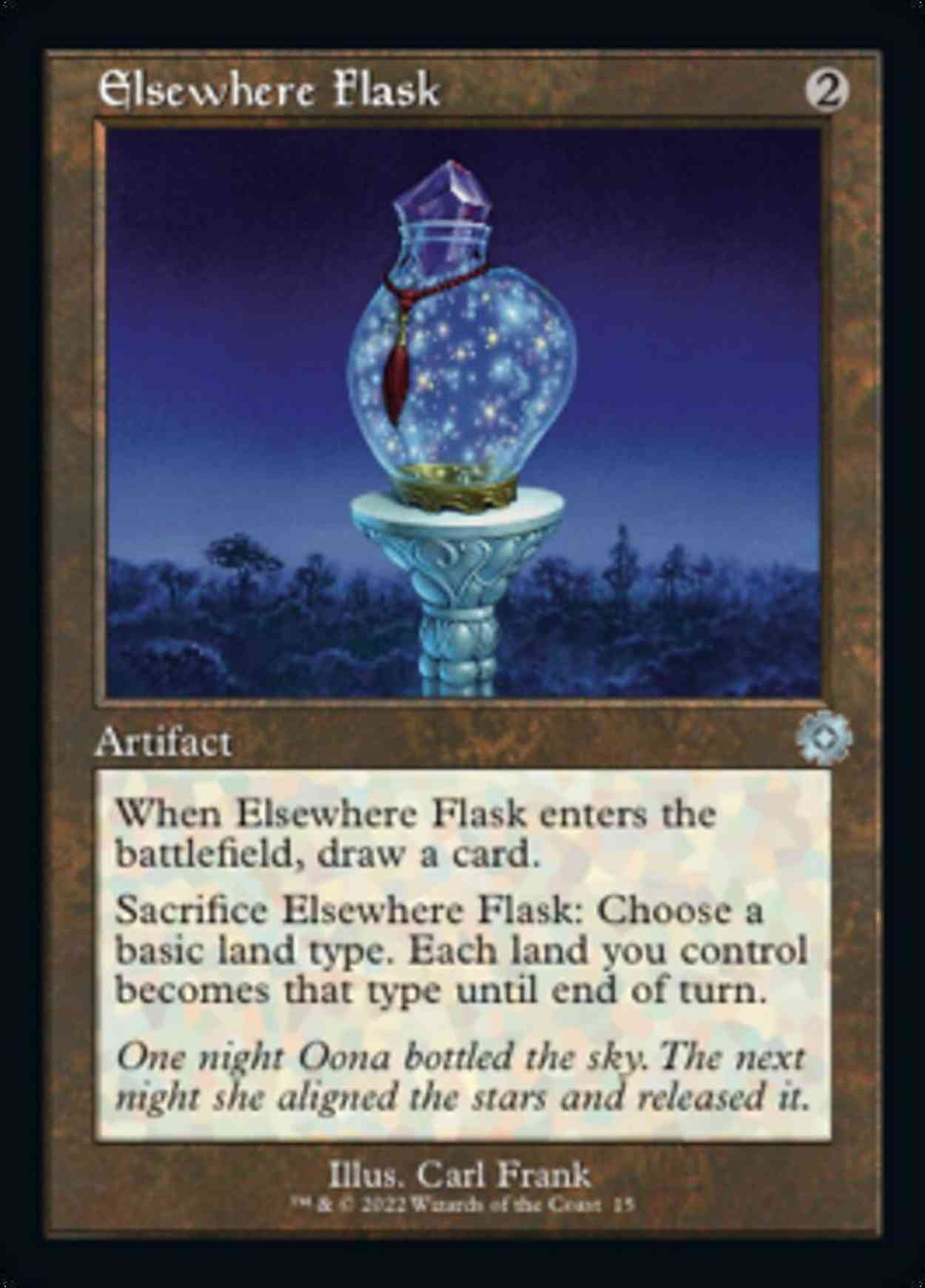 Elsewhere Flask magic card front