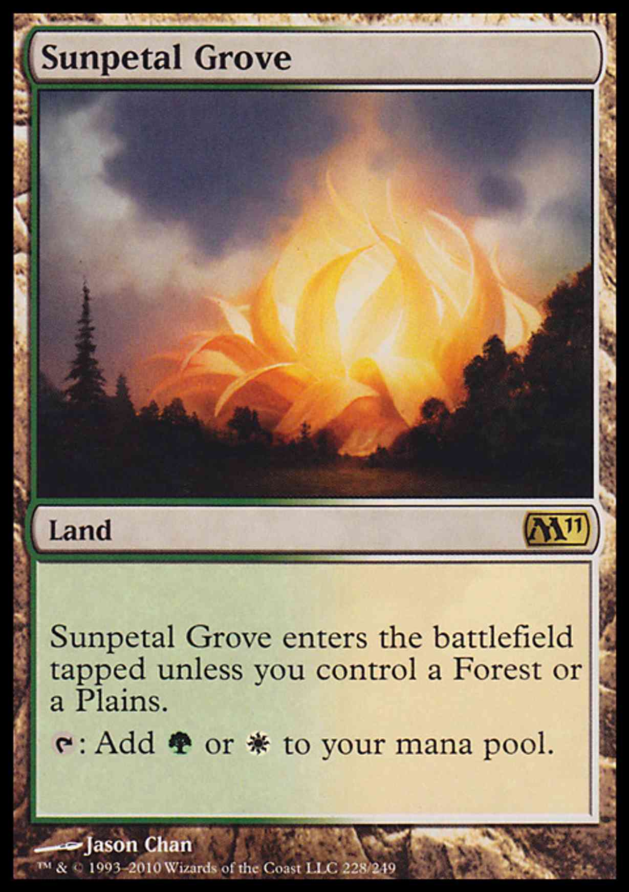 Sunpetal Grove magic card front