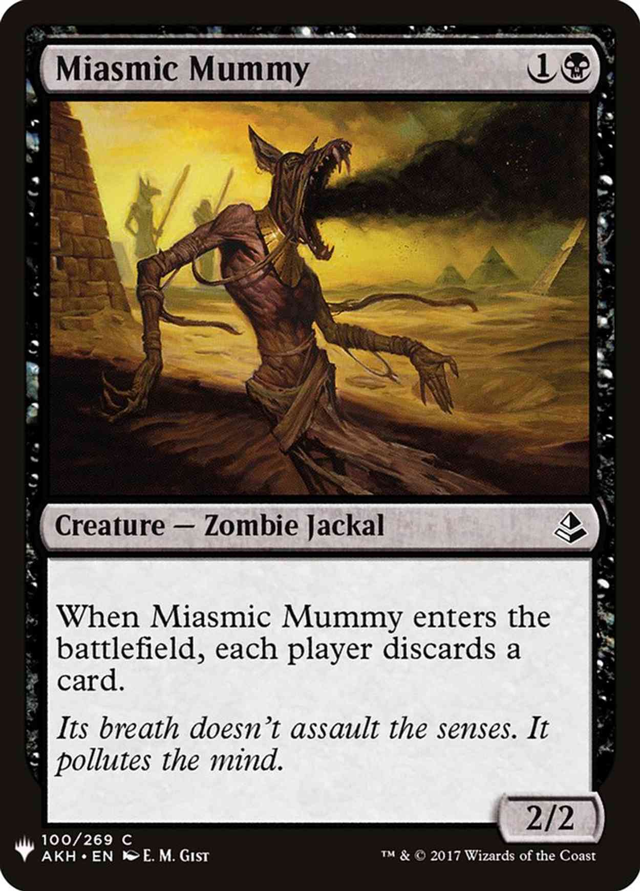 Miasmic Mummy magic card front