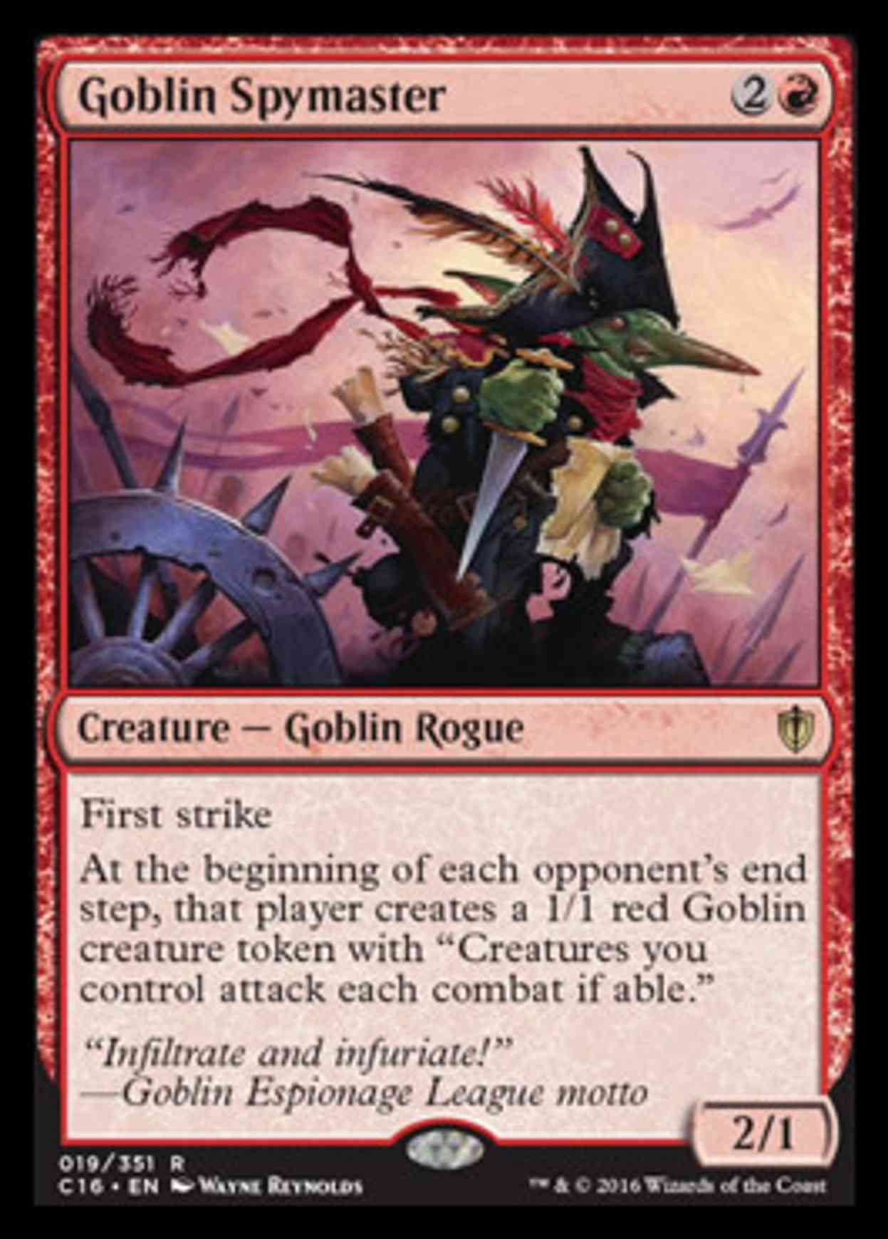 Goblin Spymaster magic card front