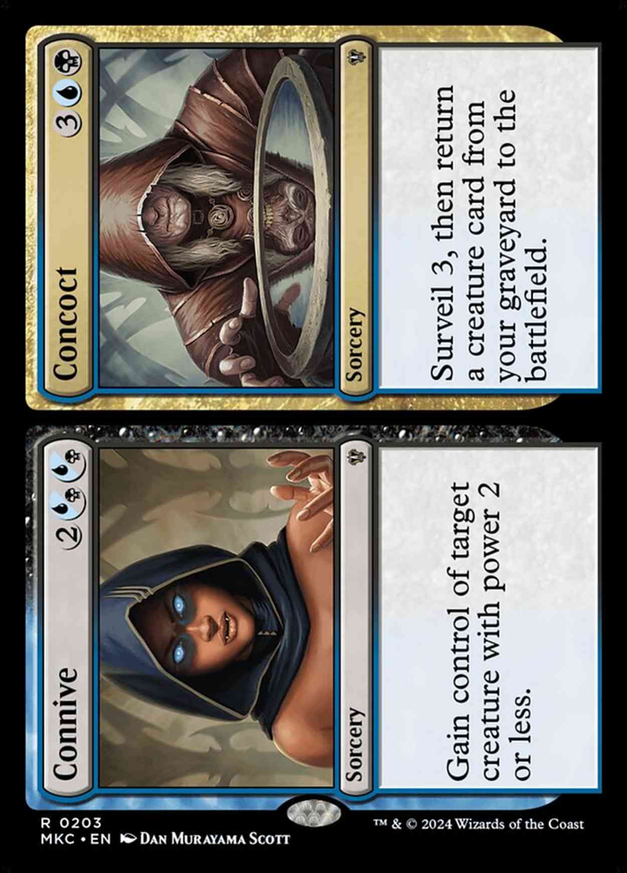 Connive // Concoct magic card front