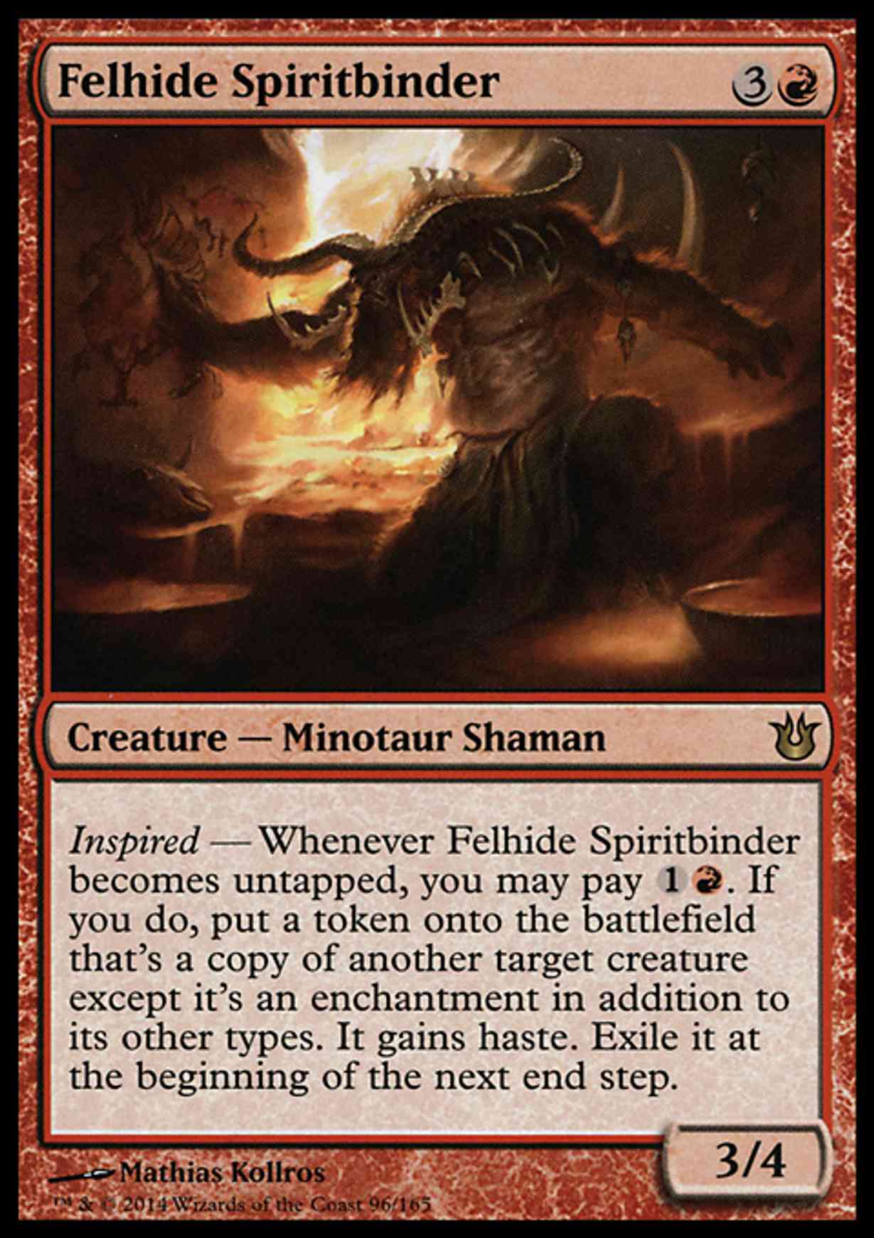 Felhide Spiritbinder magic card front