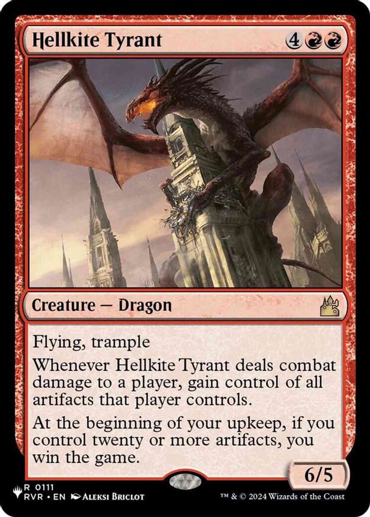 Hellkite Tyrant magic card front