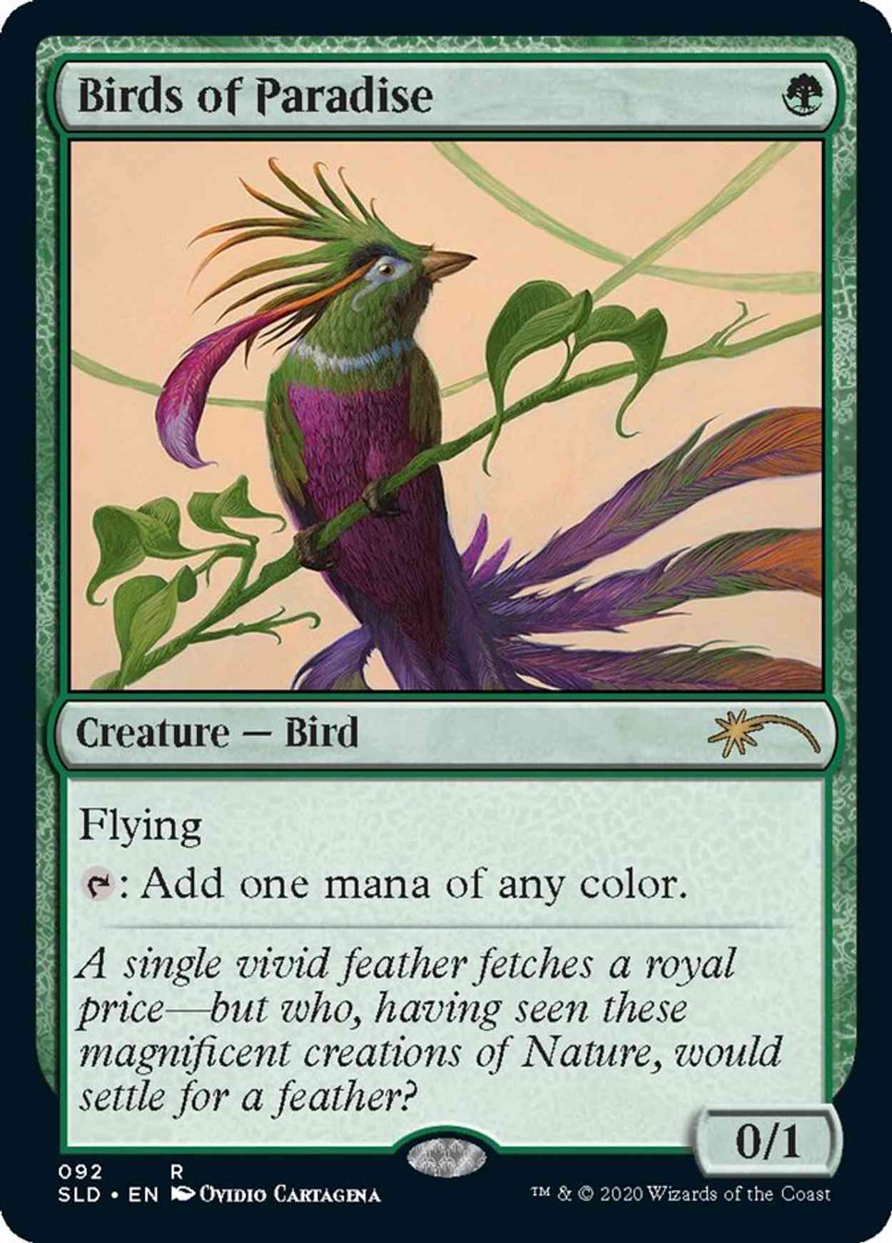 Birds of Paradise (92) magic card front