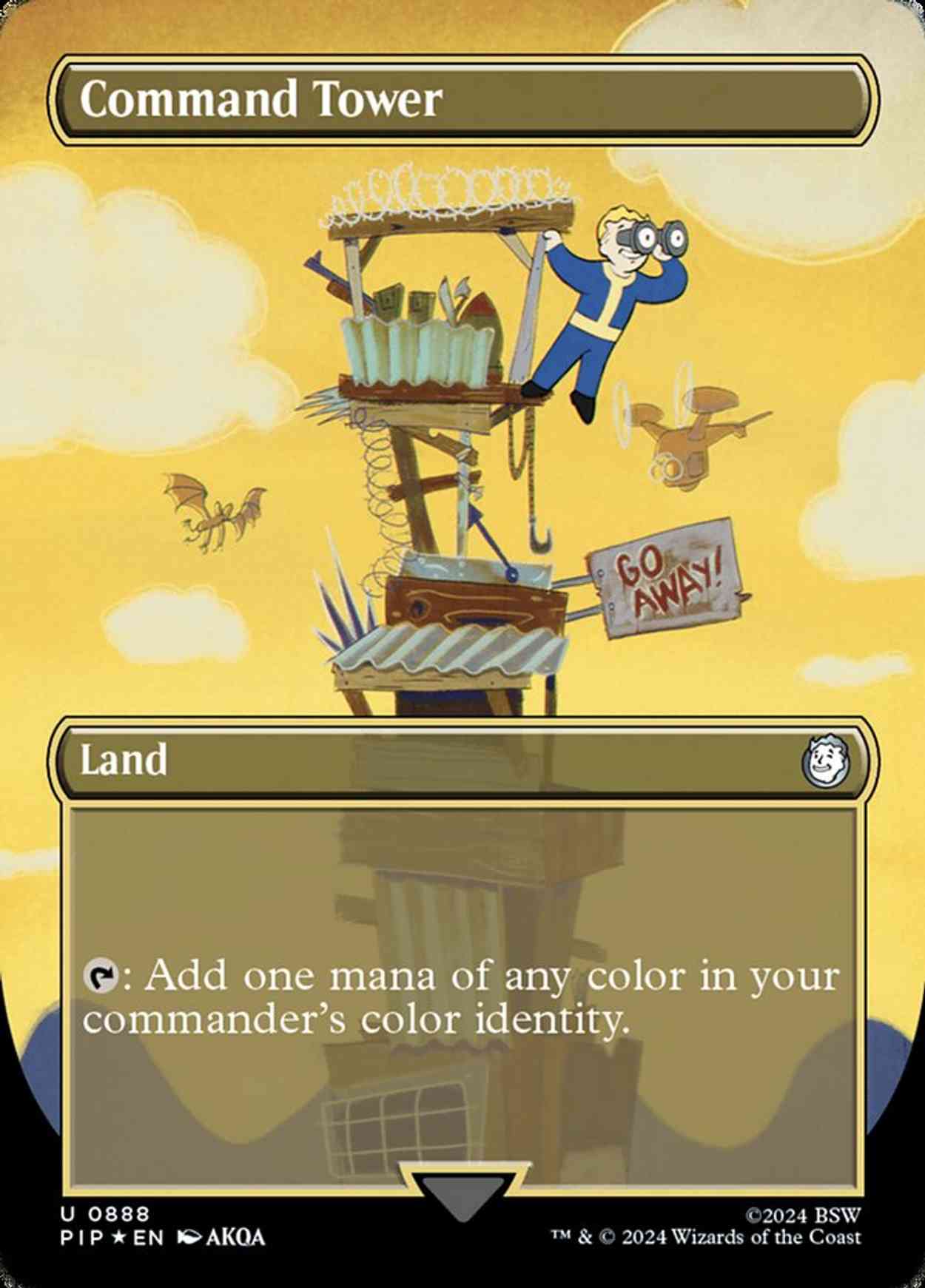 Command Tower (Borderless) (Surge Foil) magic card front