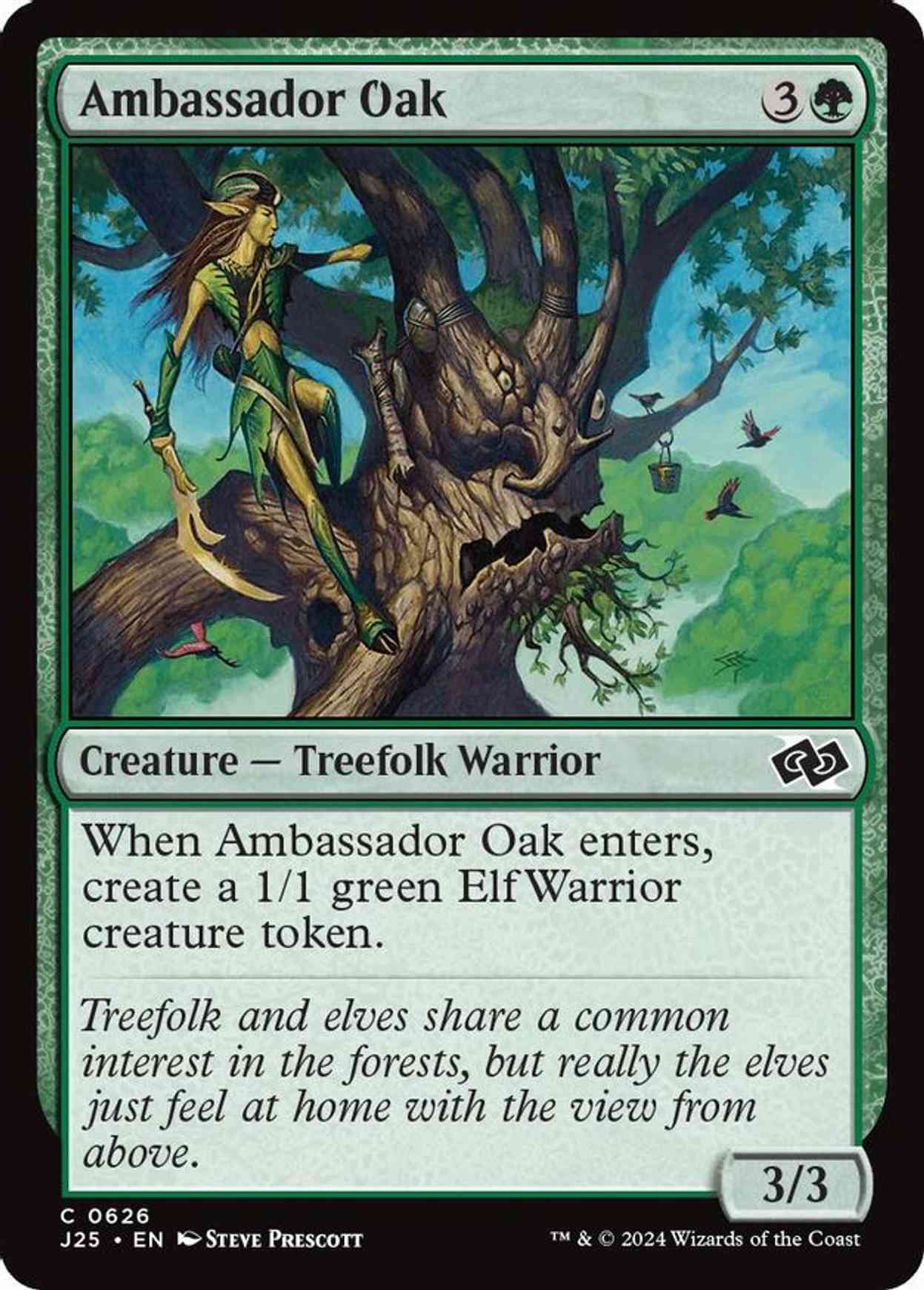 Ambassador Oak magic card front