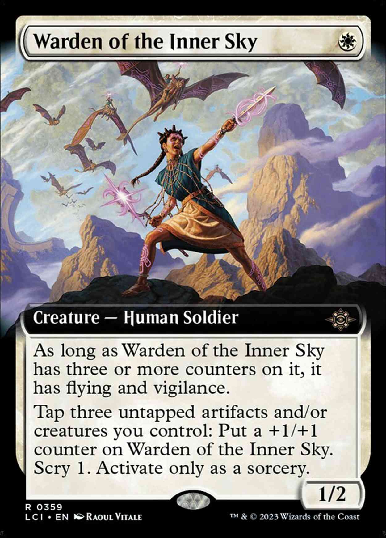 Warden of the Inner Sky (Extended Art) magic card front