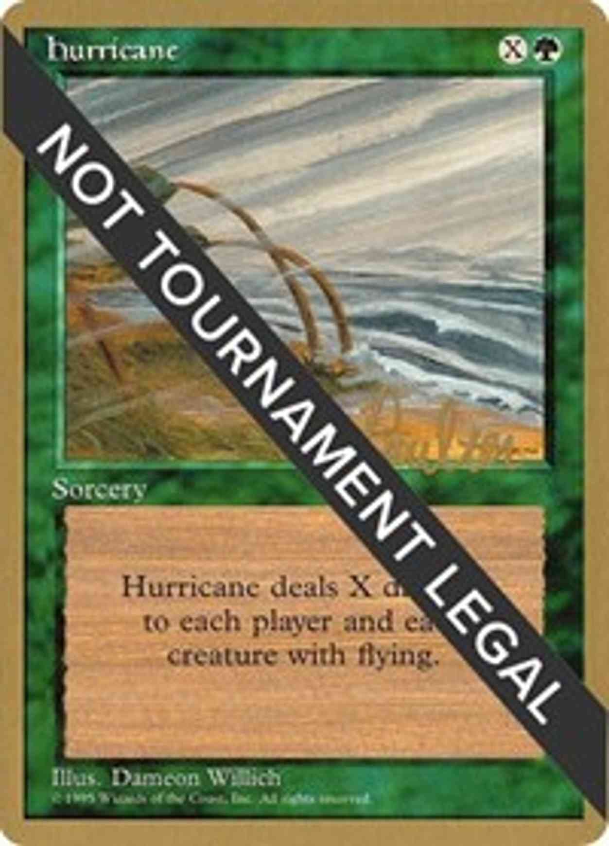 Hurricane - 1996 Preston Poulter (4ED) magic card front