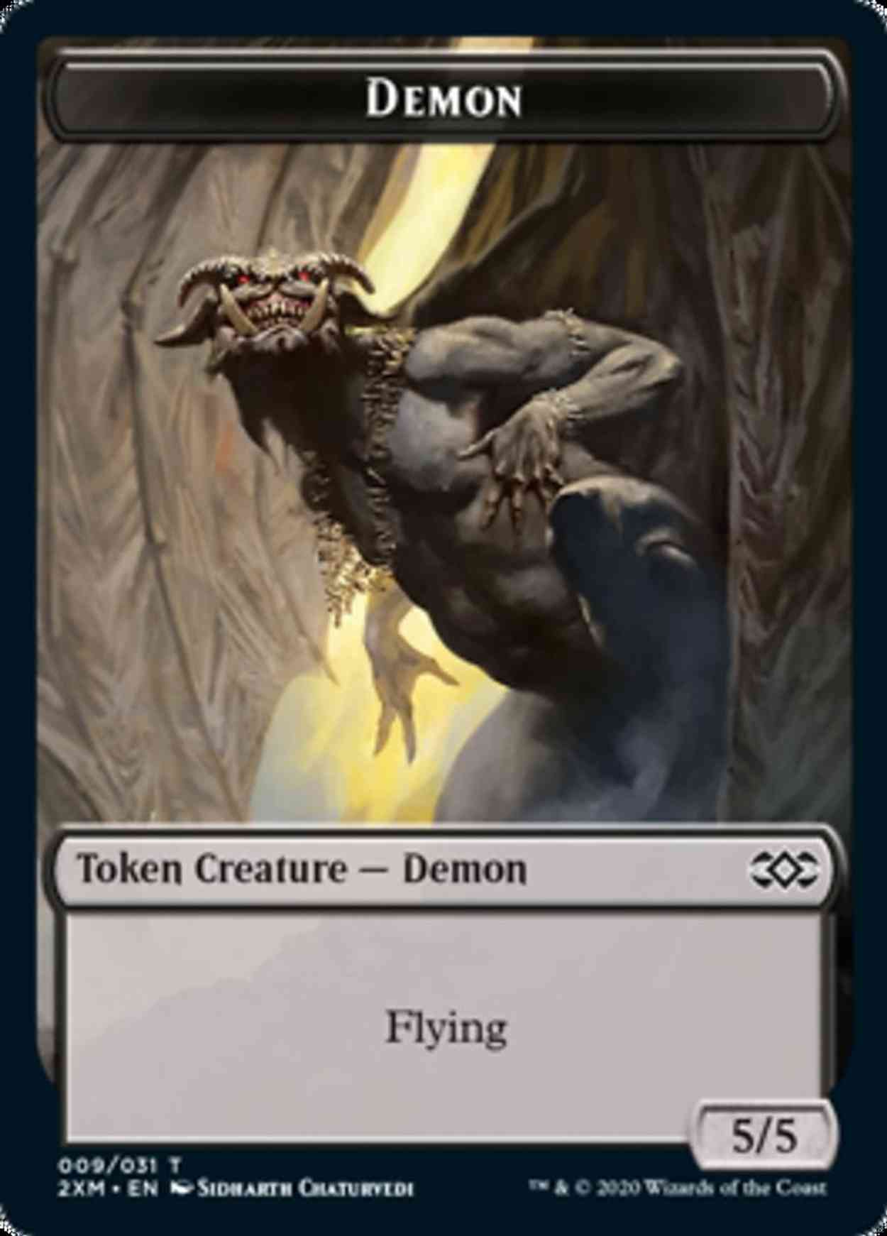 Demon Token magic card front