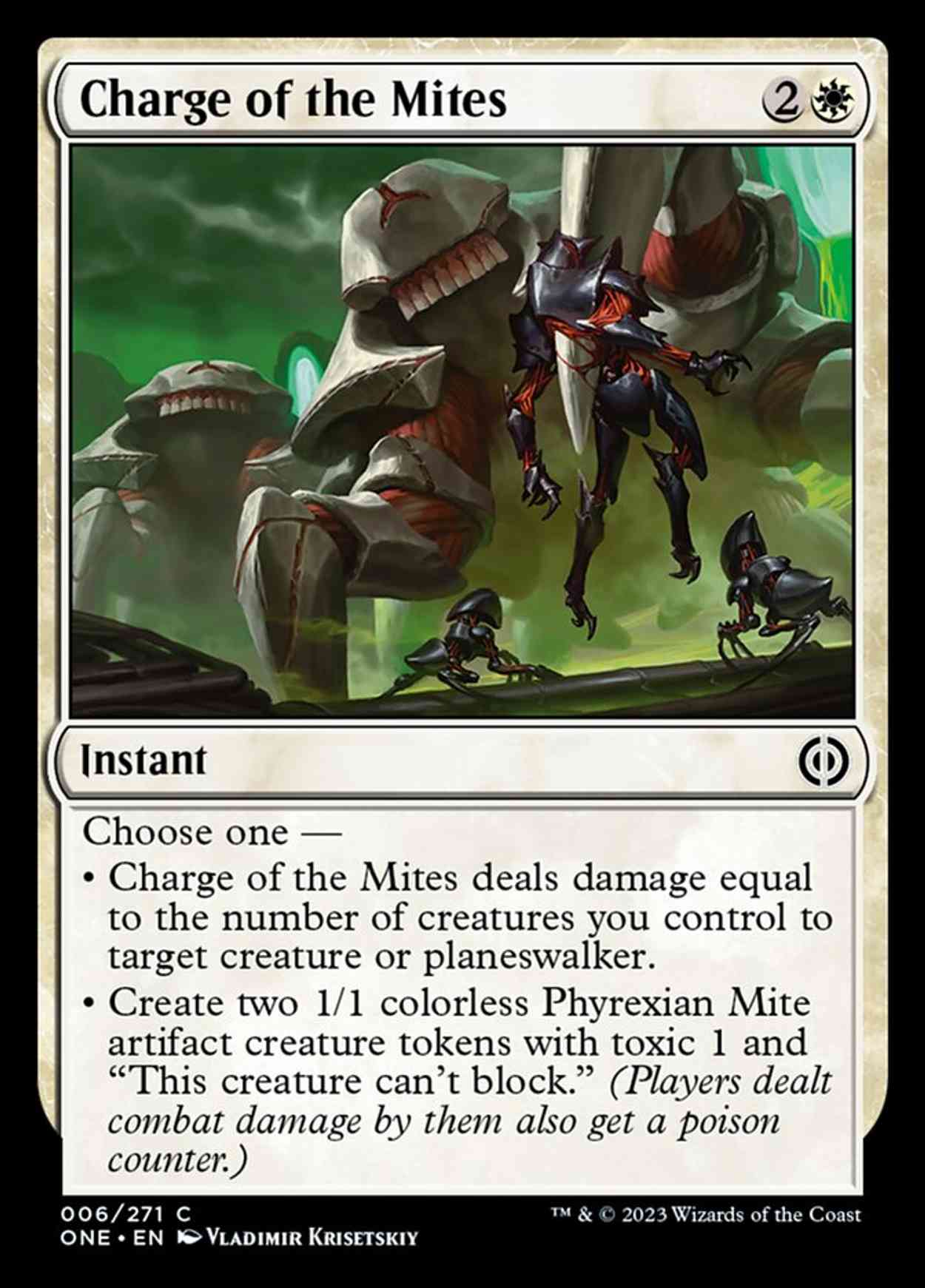 Charge of the Mites magic card front