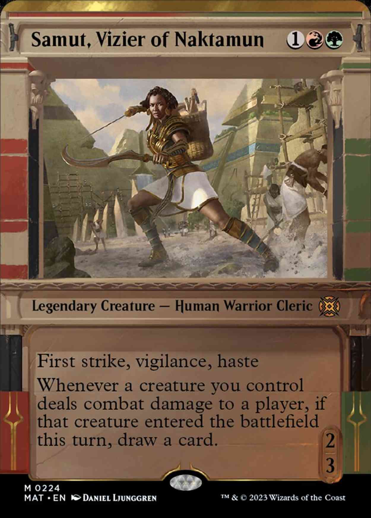 Samut, Vizier of Naktamun (Halo Foil) magic card front