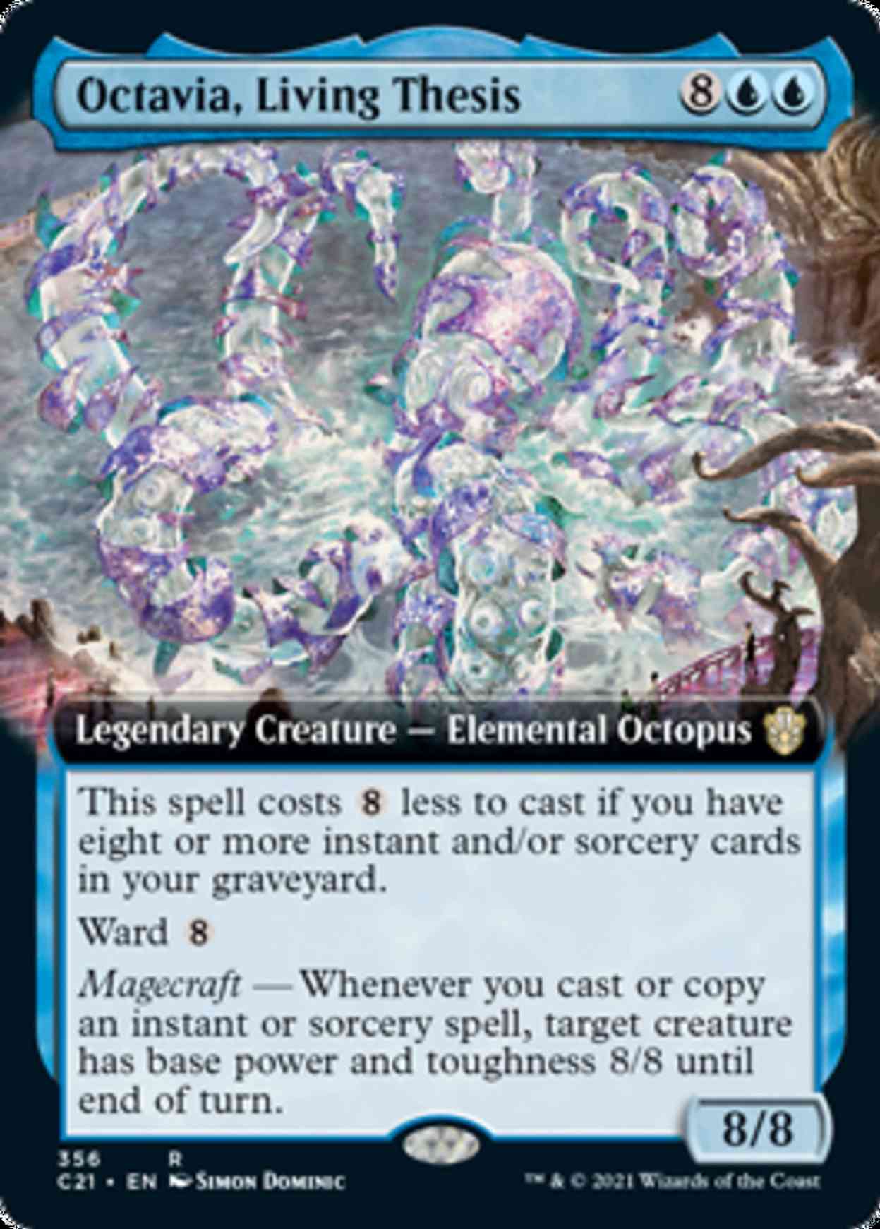 Octavia, Living Thesis (Extended Art) magic card front