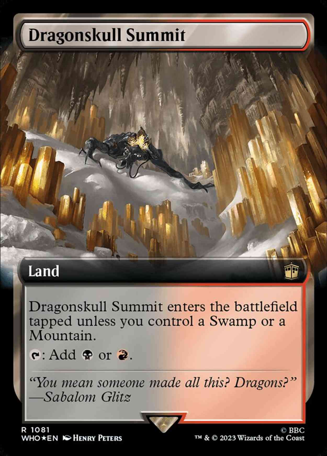 Dragonskull Summit (Extended Art) (Surge Foil) magic card front