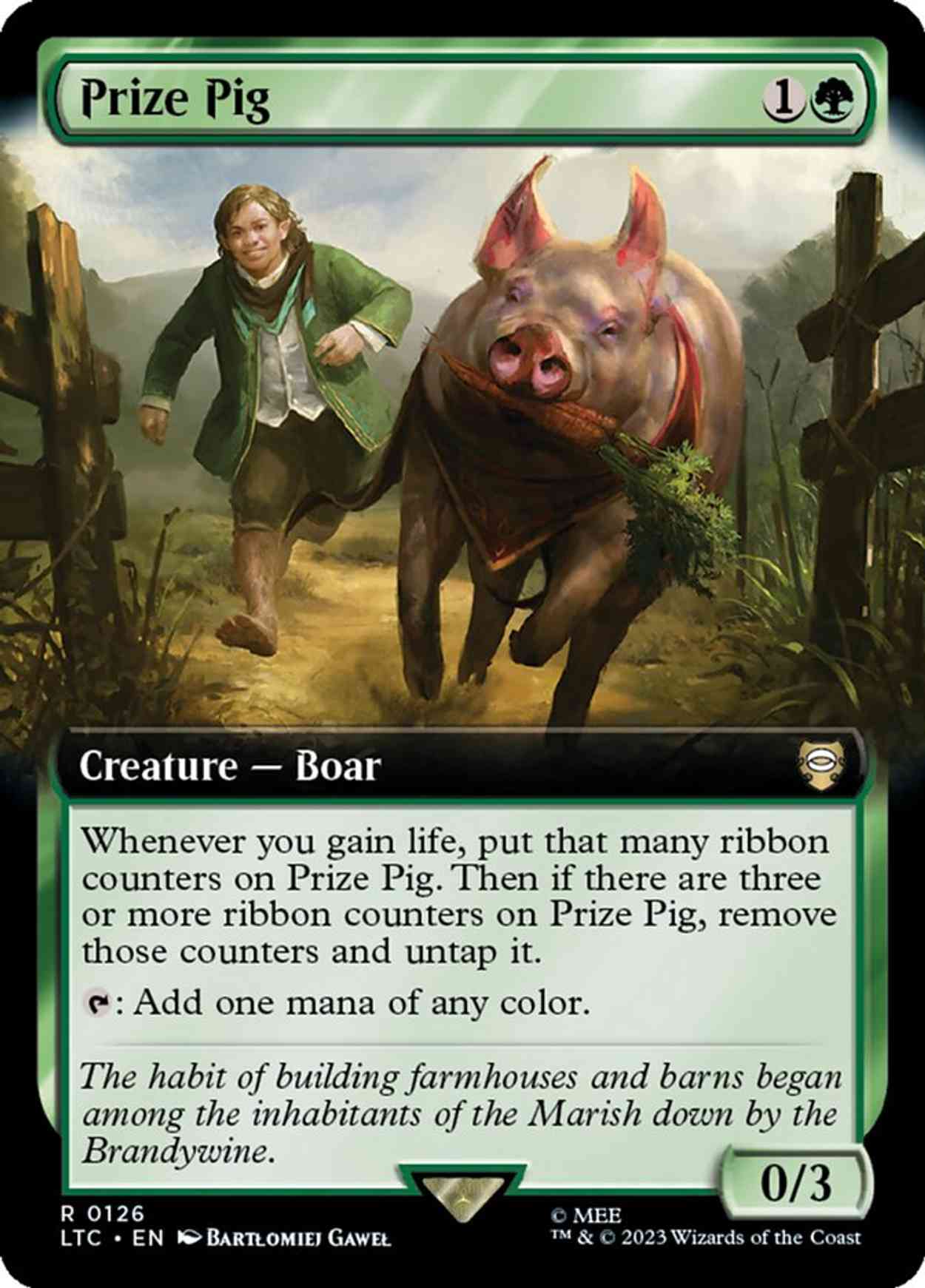 Prize Pig (Extended Art) magic card front