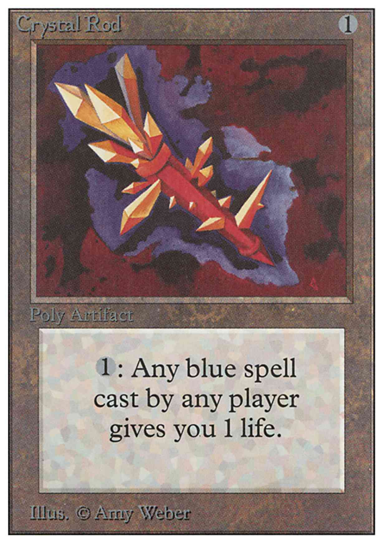 Crystal Rod magic card front