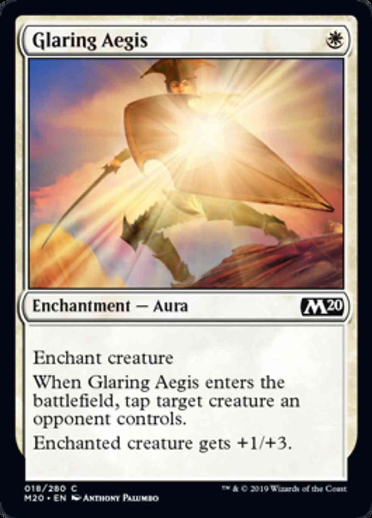 Glaring Aegis magic card front