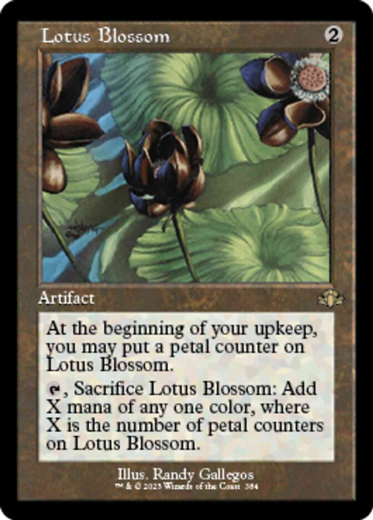 Lotus Blossom (Retro Frame) magic card front
