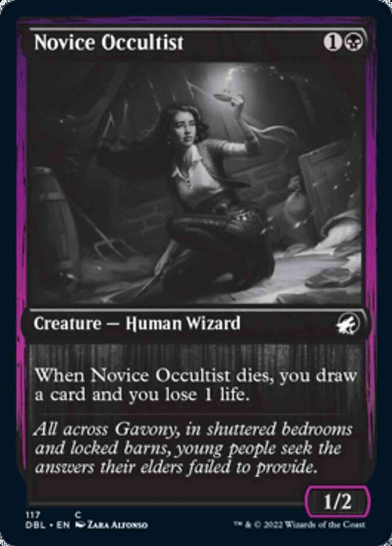 Novice Occultist magic card front