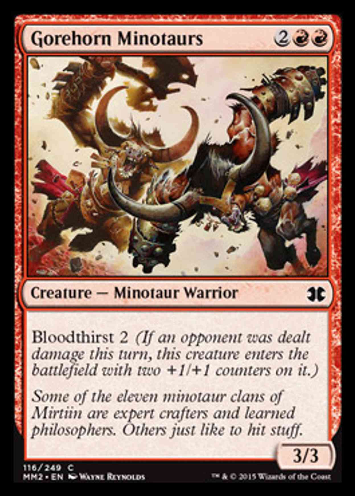 Gorehorn Minotaurs magic card front