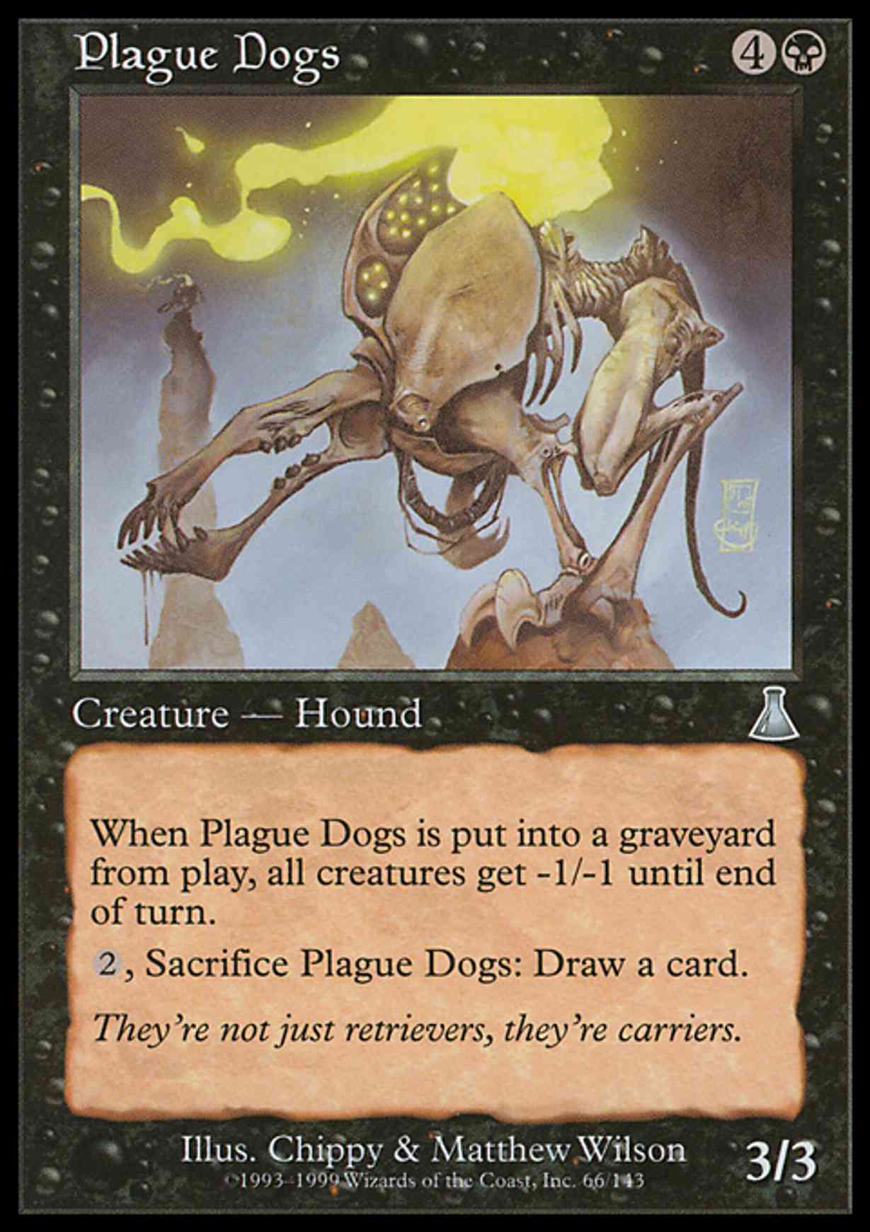 Plague Dogs magic card front