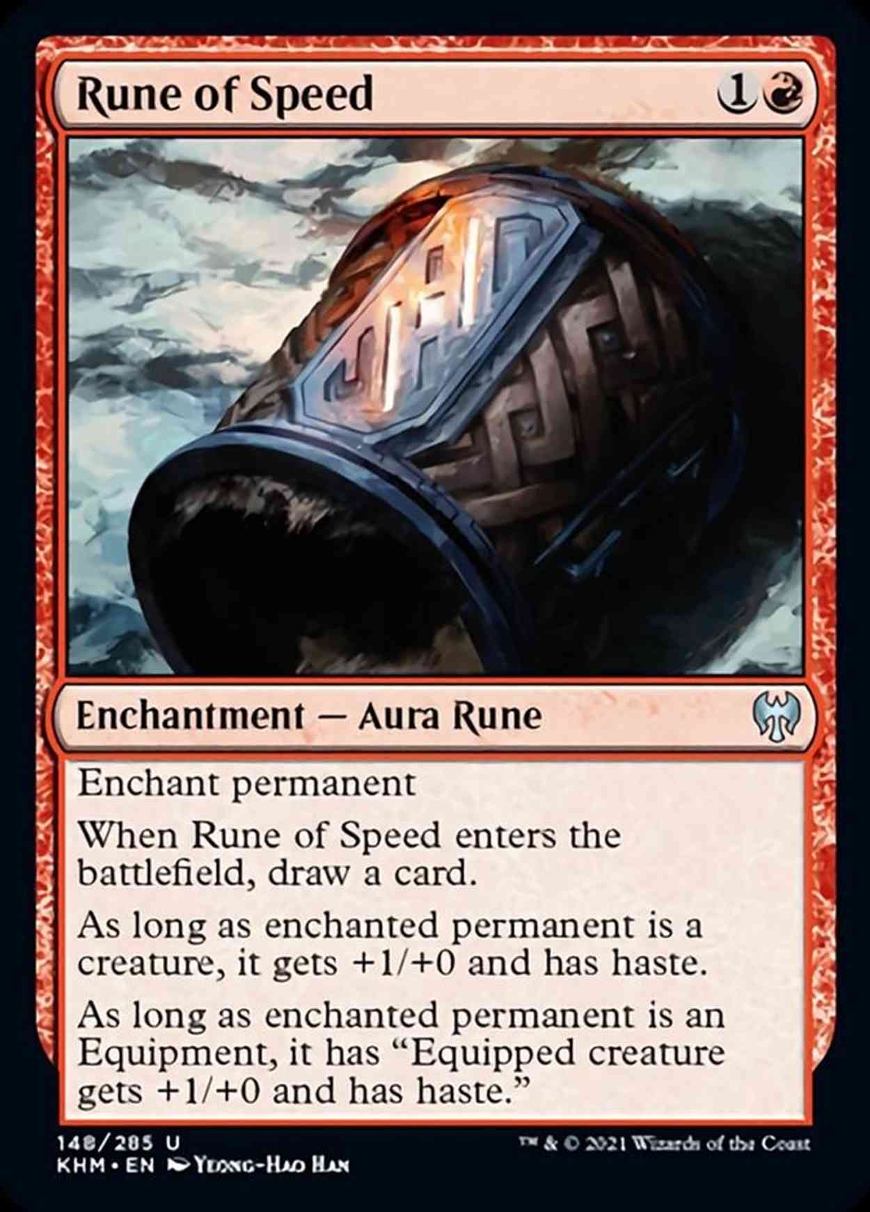 Rune of Speed magic card front